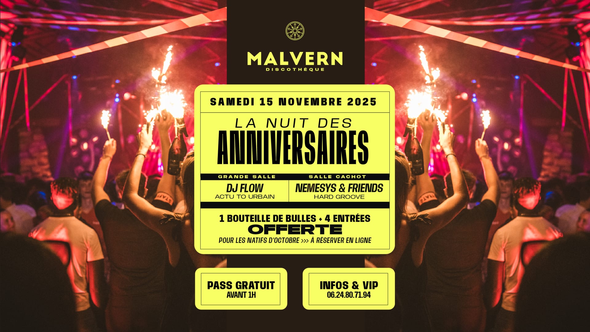 La Nuit Des Anniversaires (Pass Avant 1h)