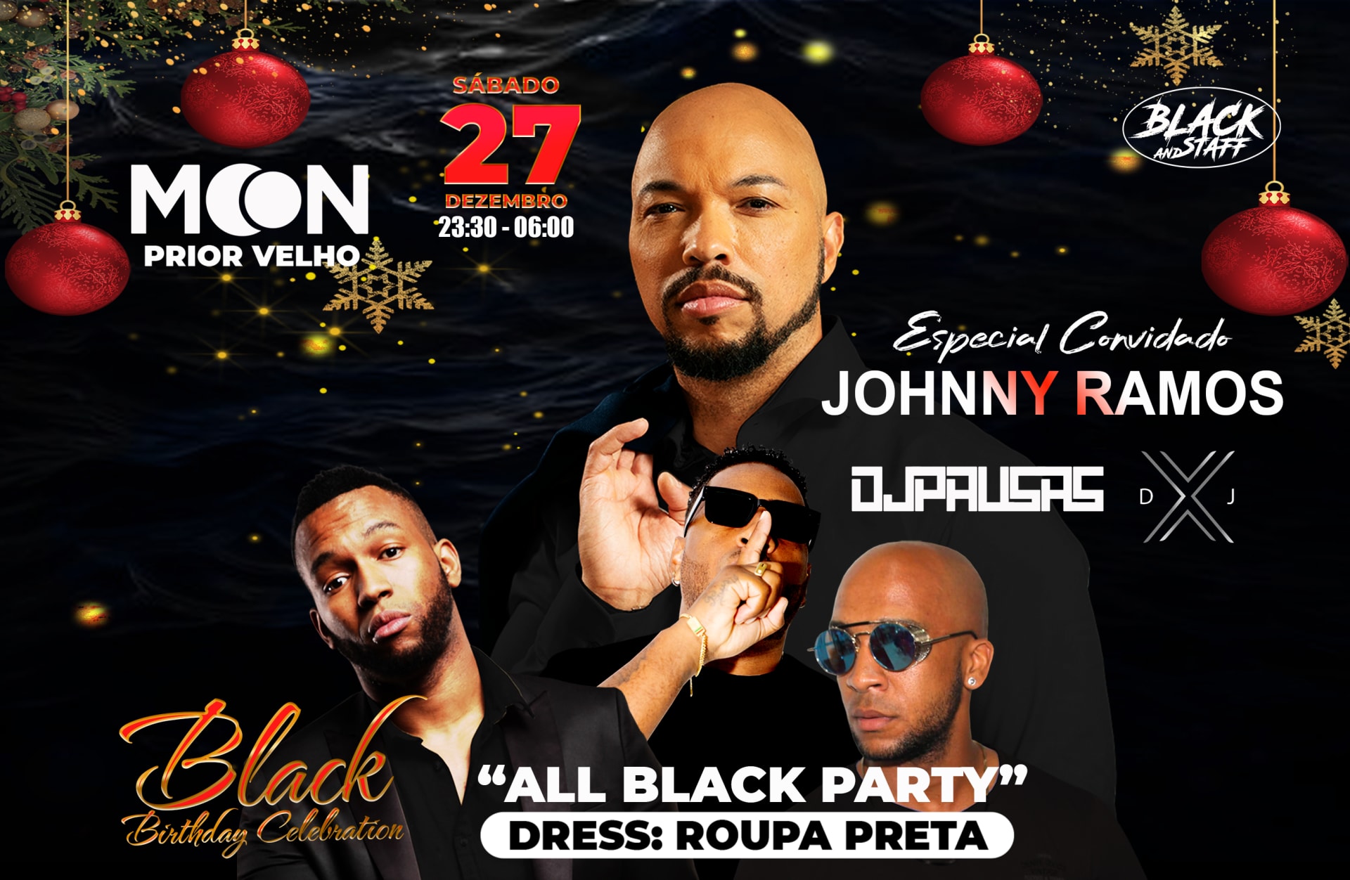 27/Dez Lisboa Johnny Ramos | All Black Party