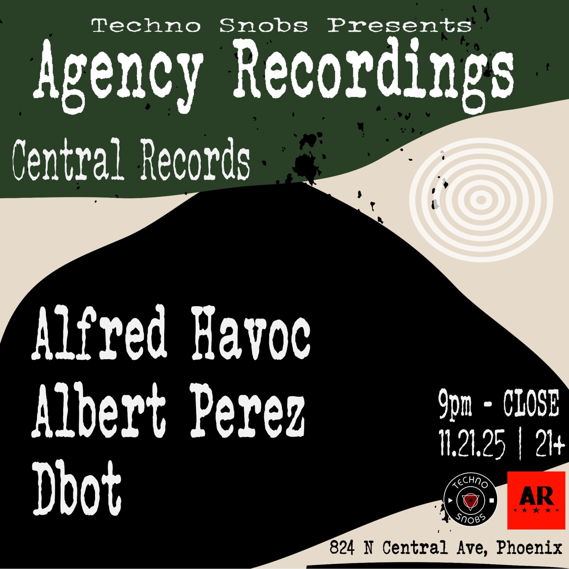 Techno Snobs Presents: Agency Recordings