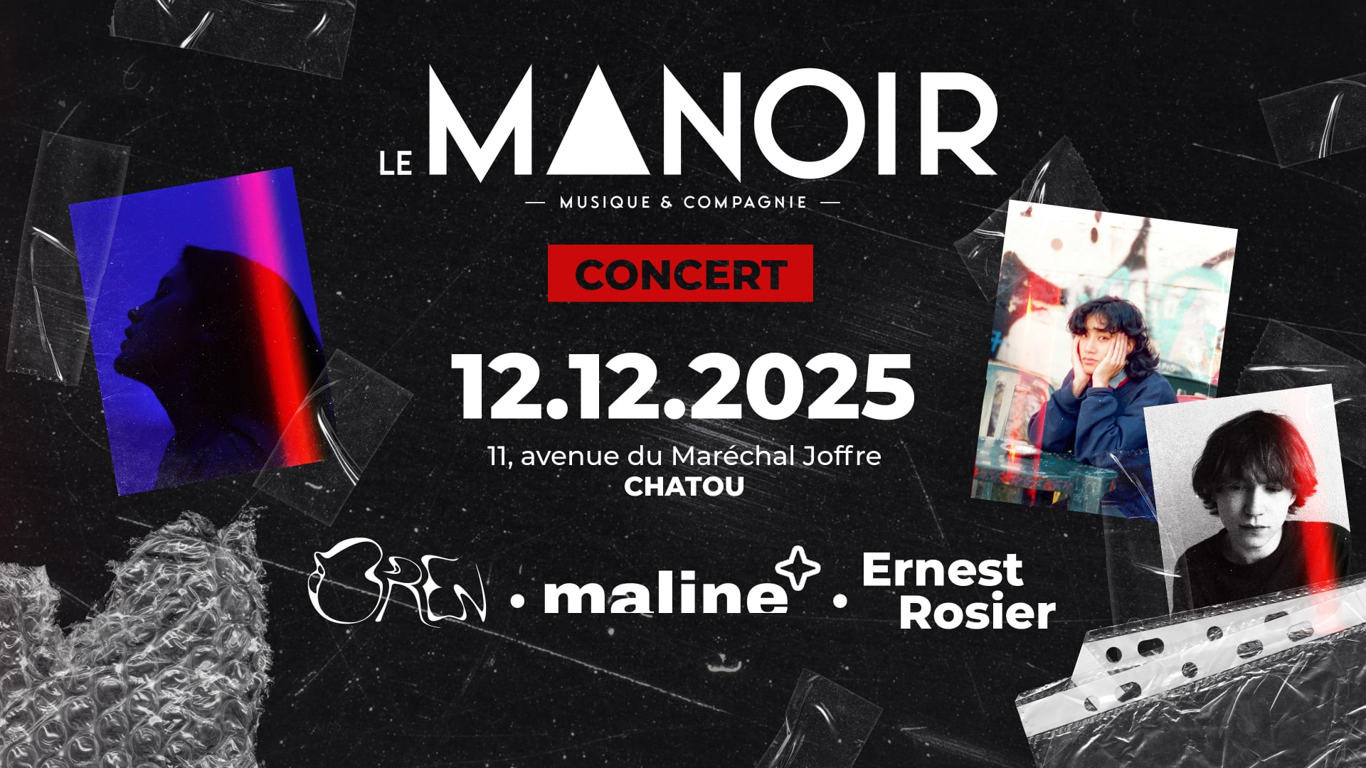 Concert : Oren • Maline • Ernest Rosier