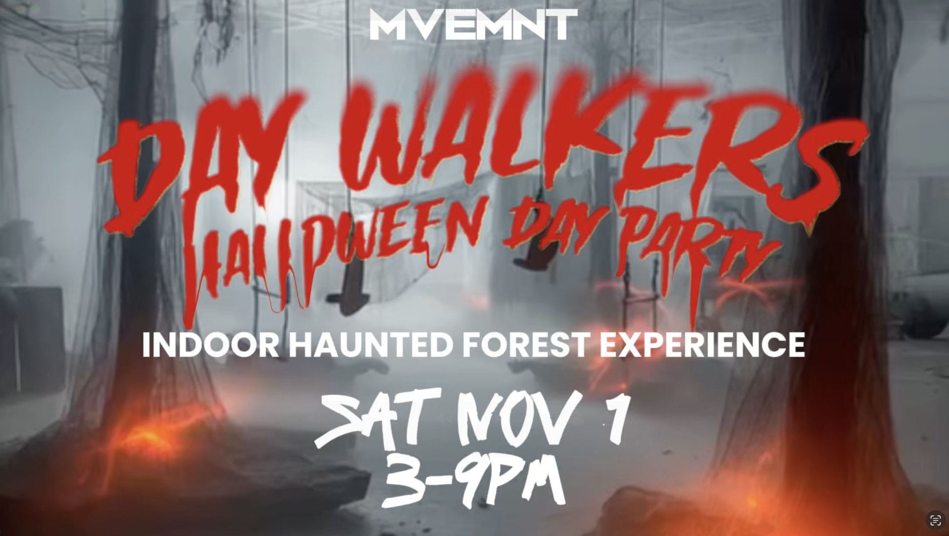 Daywalkers: An Indoor Haunted Forest Halloween Party