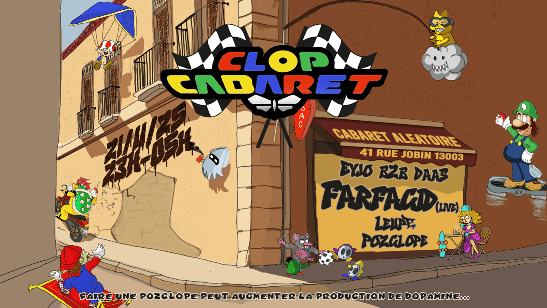 21/11 | Clop Cabaret : Club Cabaret X Pozclope