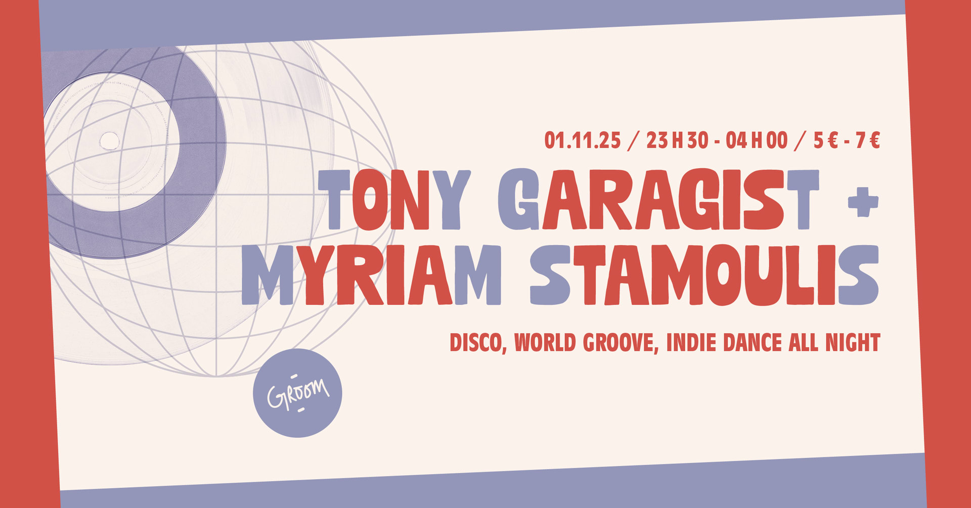 Tony Garagist + Myriam Stamoulis : Disco , Indie Dance