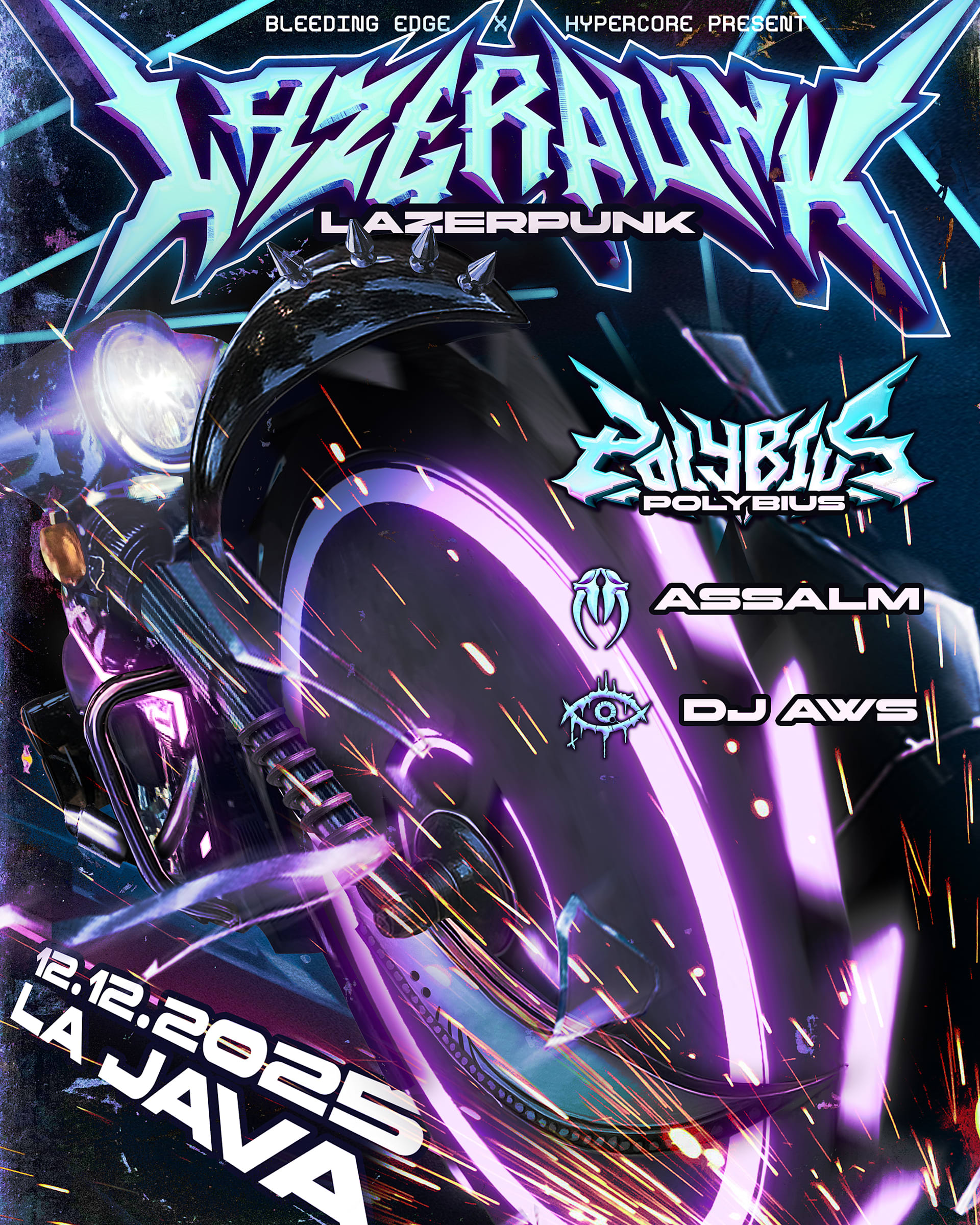 Bleeding Edge : Lazerpunk, Polybius, Assalm, Dj Aws