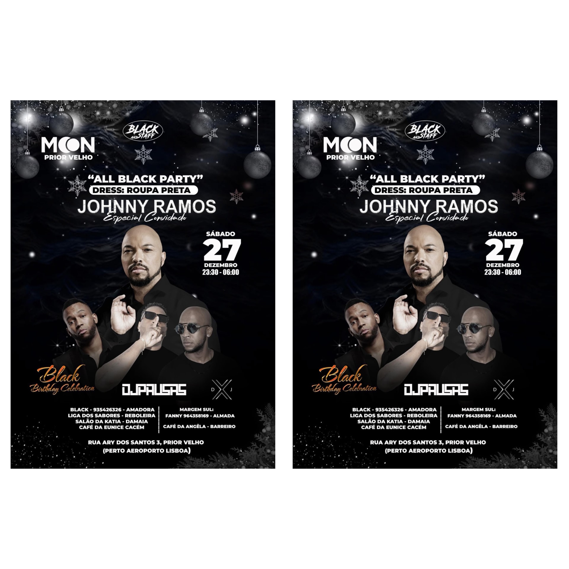 27/Dez Lisboa Johnny Ramos | All Black Party