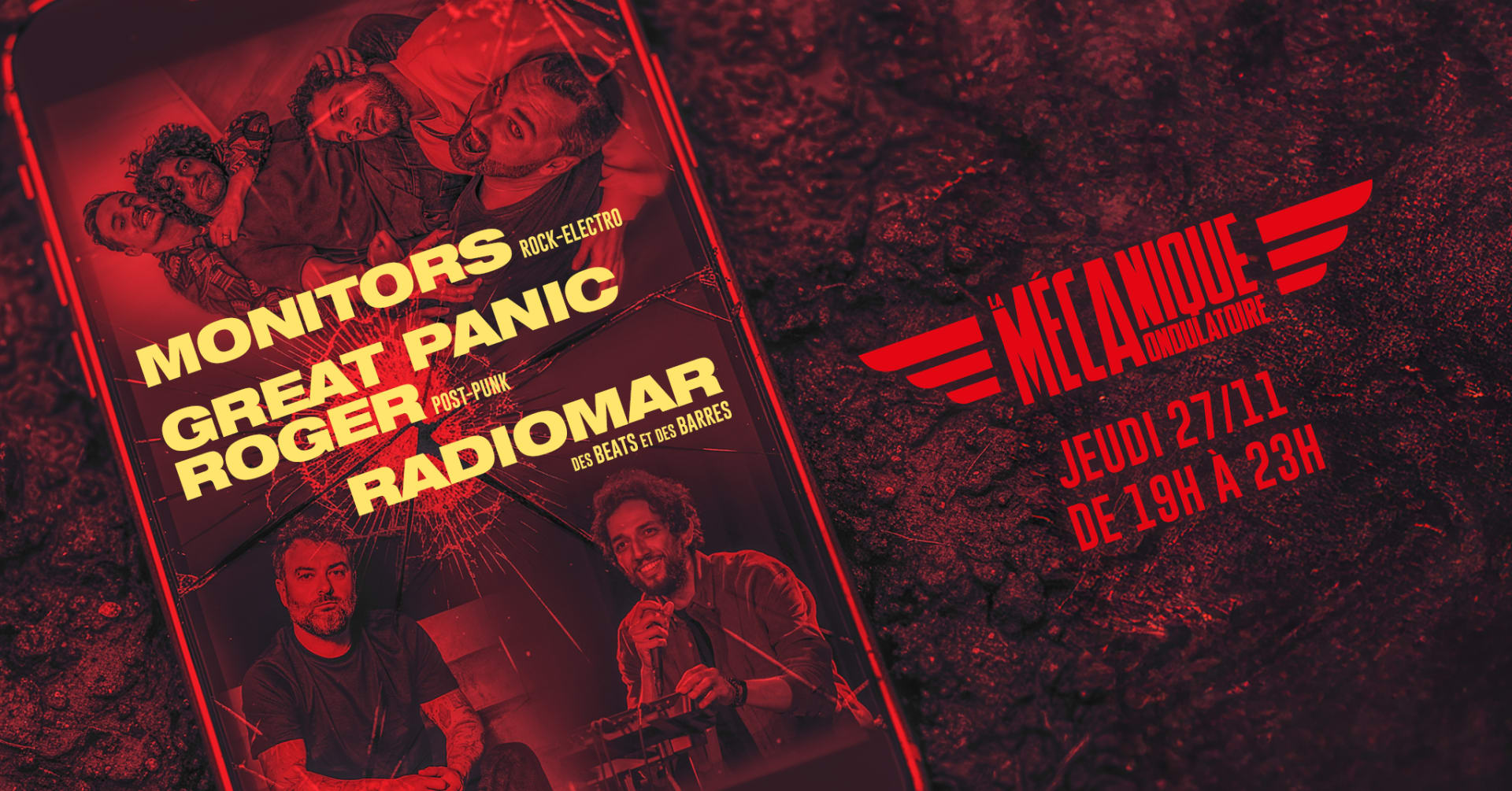 Monitors, Great Panic Roger Et Radiomar À La Méca