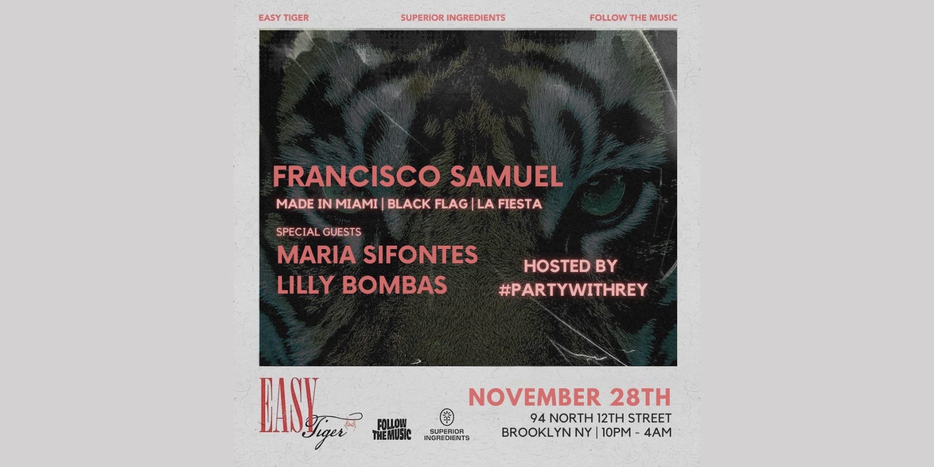 11/28 Easy Tiger: Follow The Music