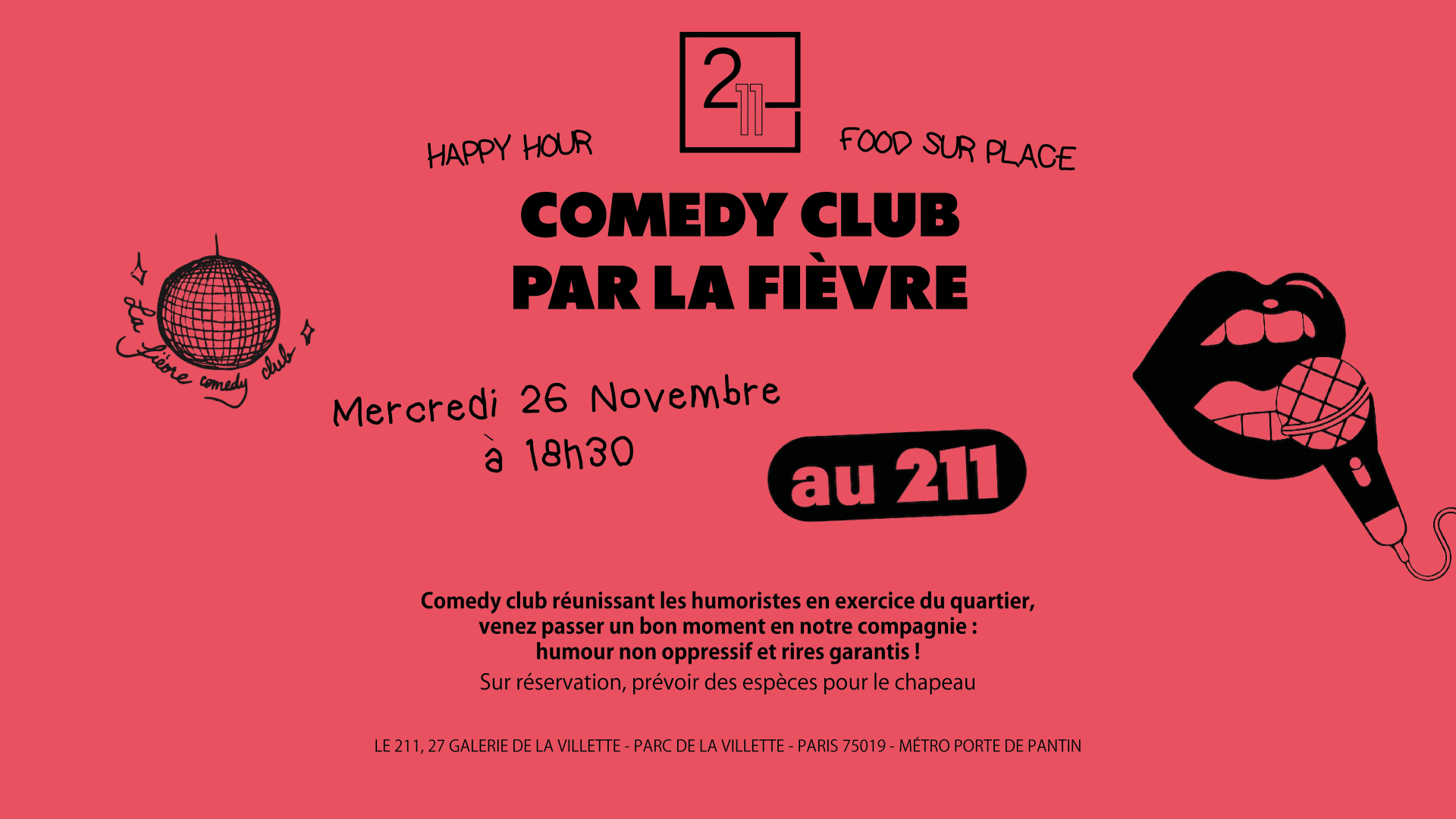 Comedy Club Au 211 By La Fièvre