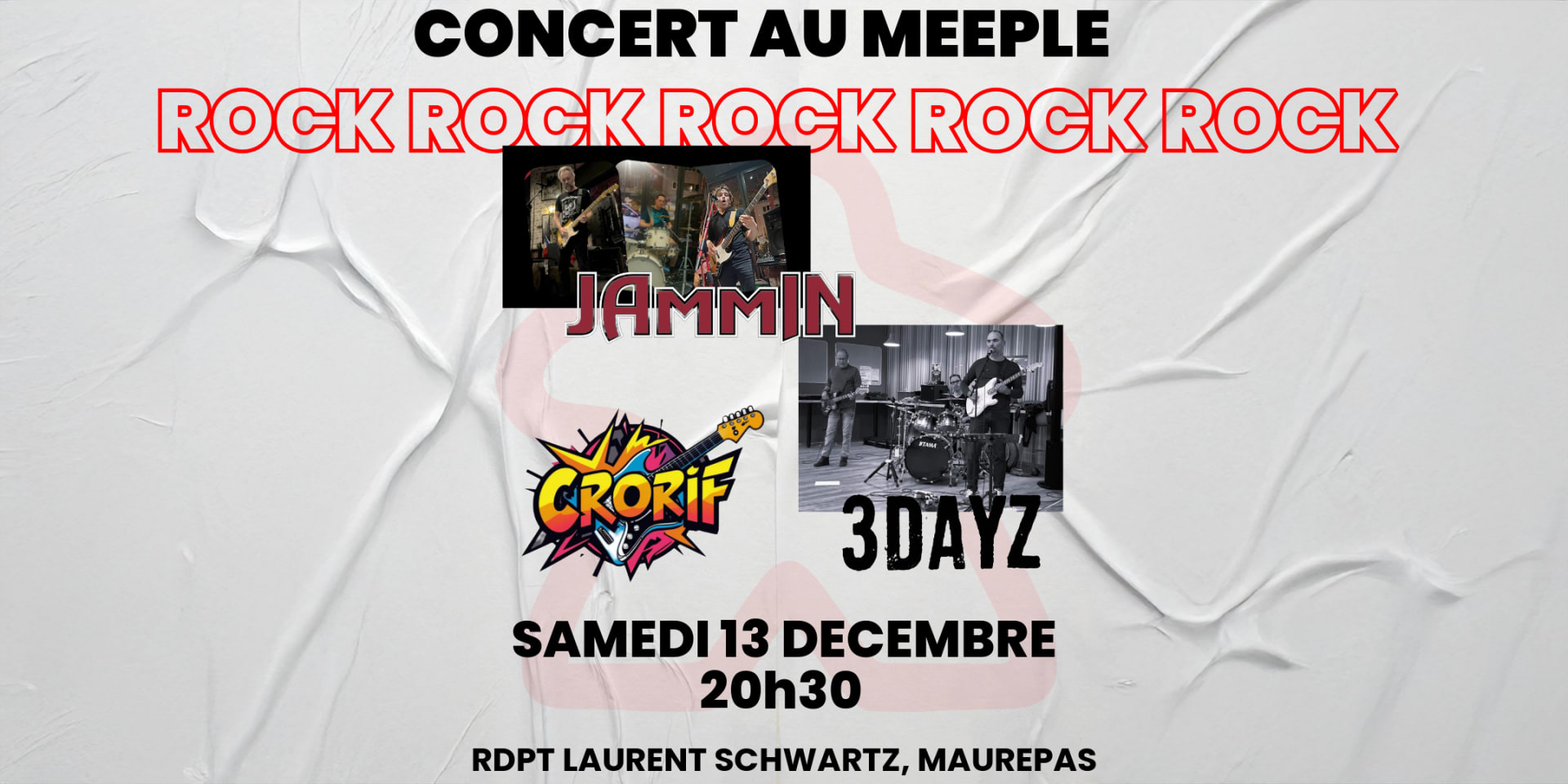 Concert 100% Rock Au Meeple