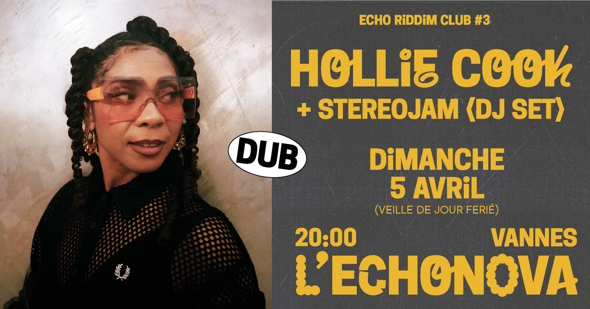 Echo Riddim Club #3  : Hollie Cook + Stereojam (Djset)