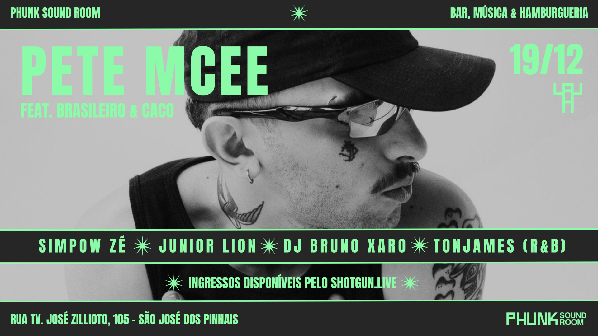 Phunk Sound Room Convida: Pete Mcee Feat. Brasileiro & Caco