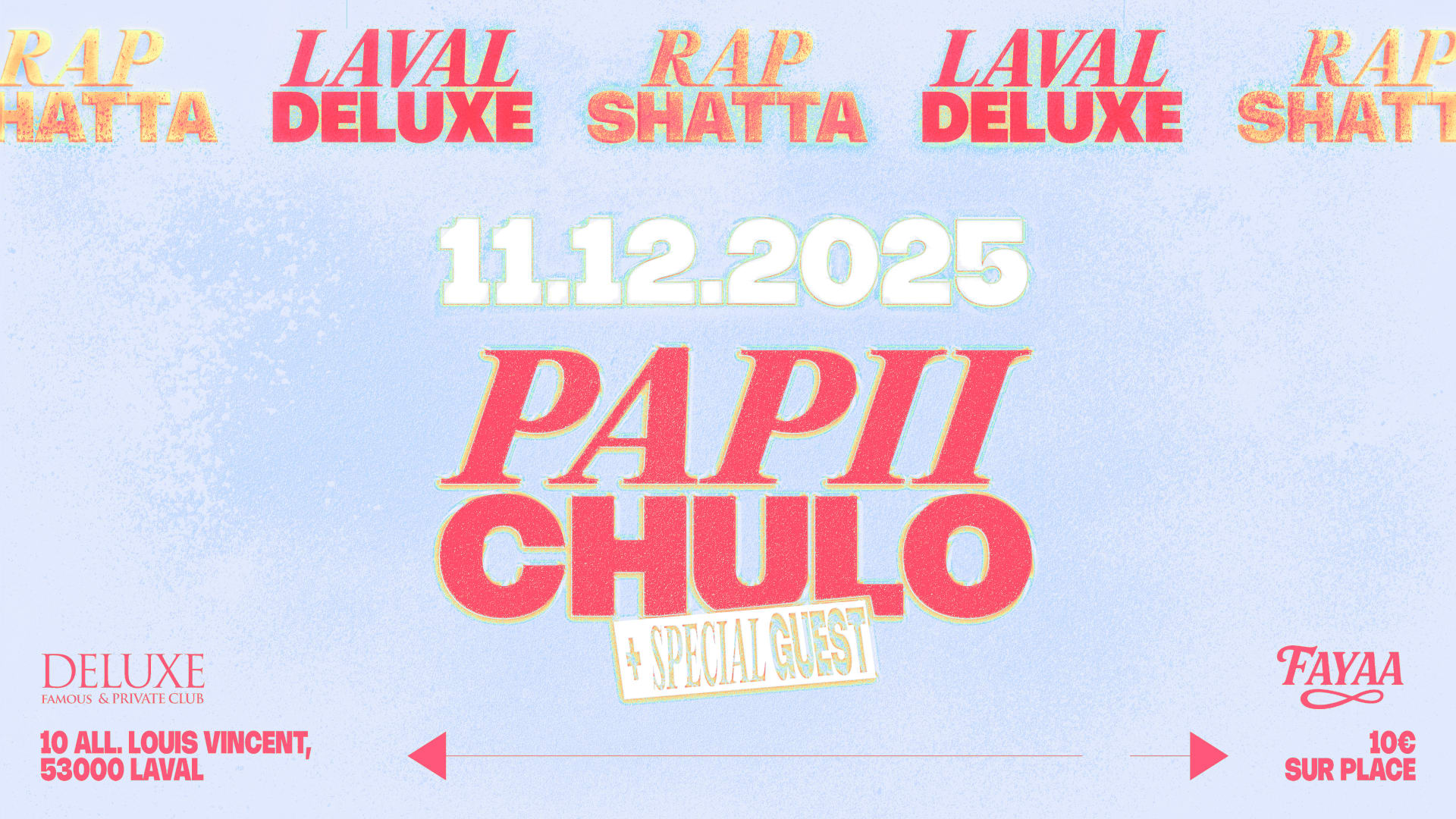 Shatta % Rap Jeudi 11 Décembre Deluxe Club Laval