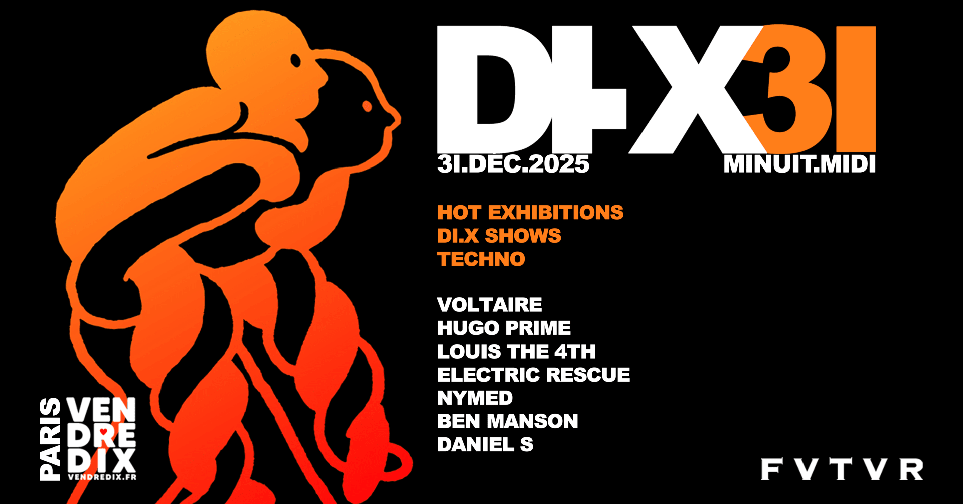 DI.X31.Minuit.Midi: Electric Rescue, Voltaire, Nymed & More