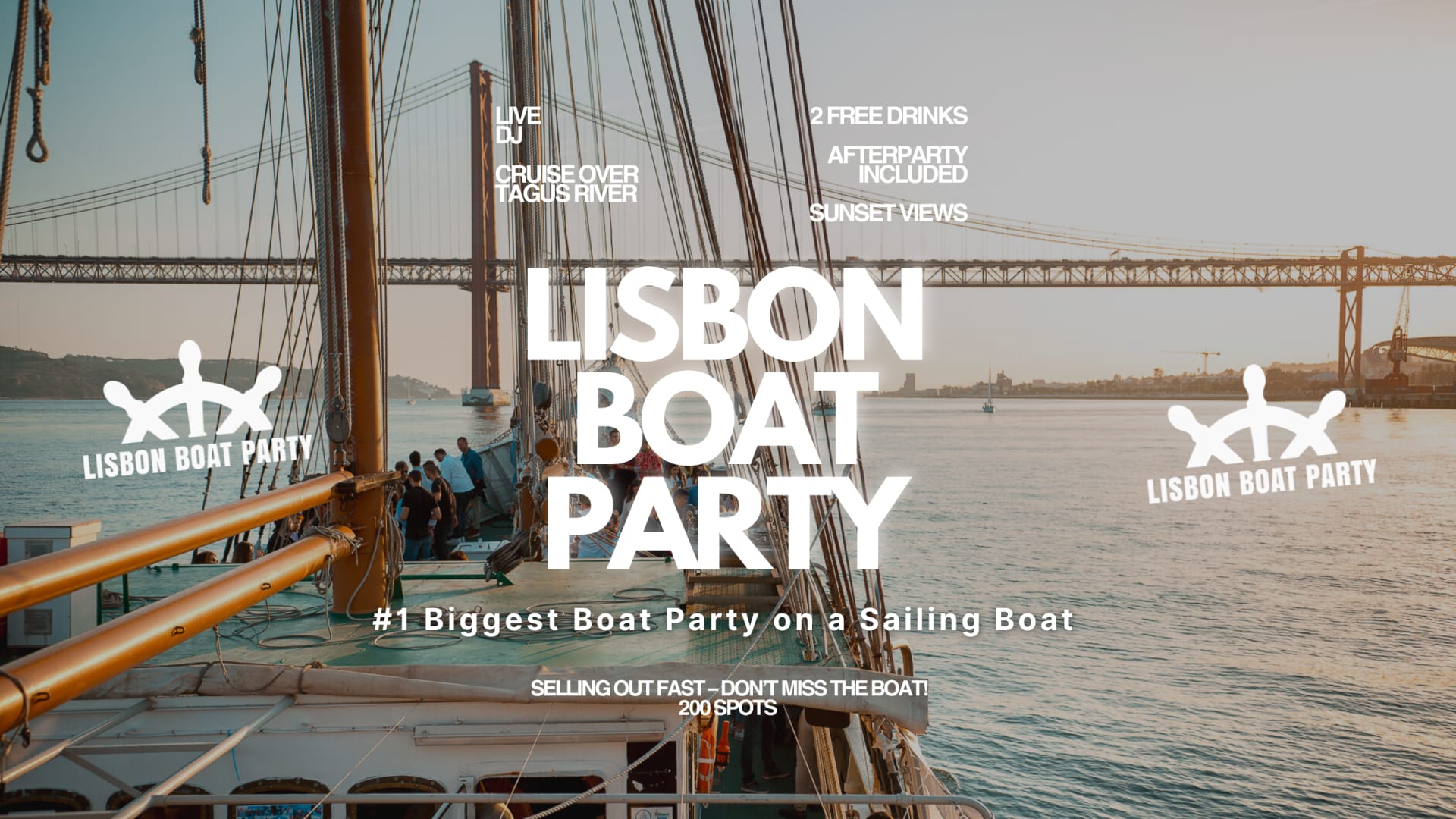 Lisbon’S #1 Sunset Boat Party - 3 July
