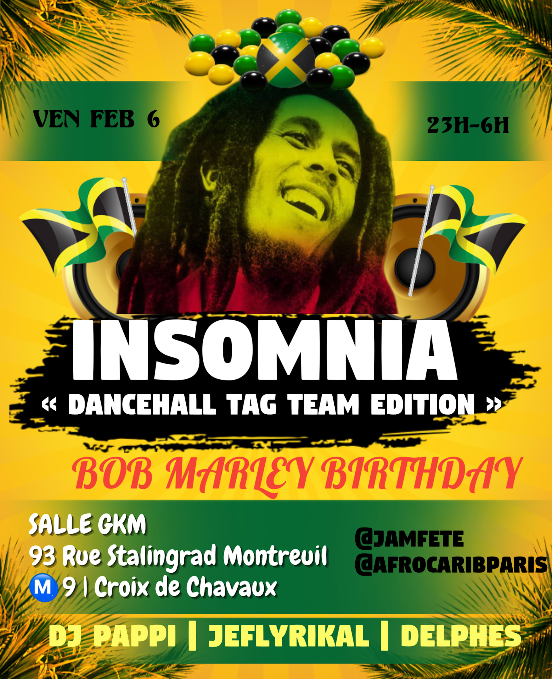 Insomnia: Bob Marley Birthday Edition