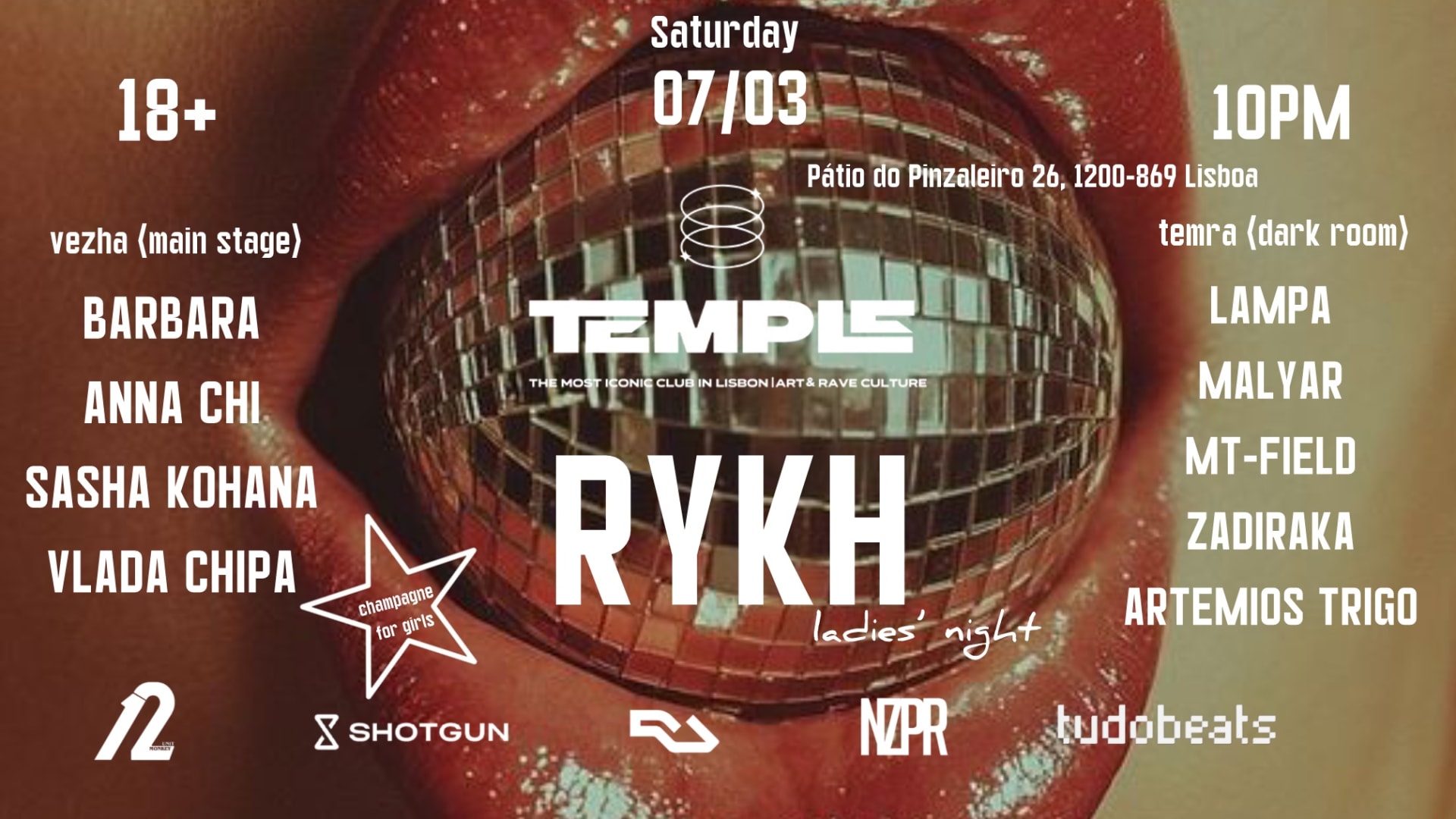 Rykh — Women’S Night In Lisbon - Groovy House & Indie Tech