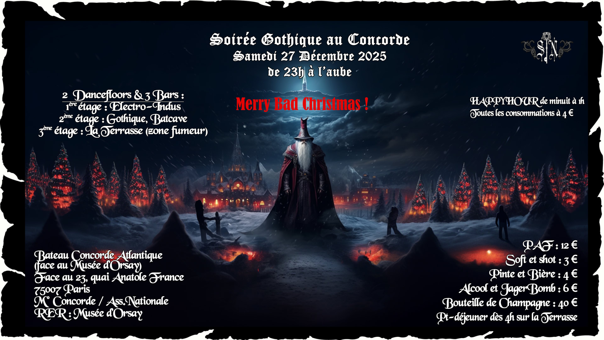 Soirée Gothique Concorde-Merry Bad Christmas!