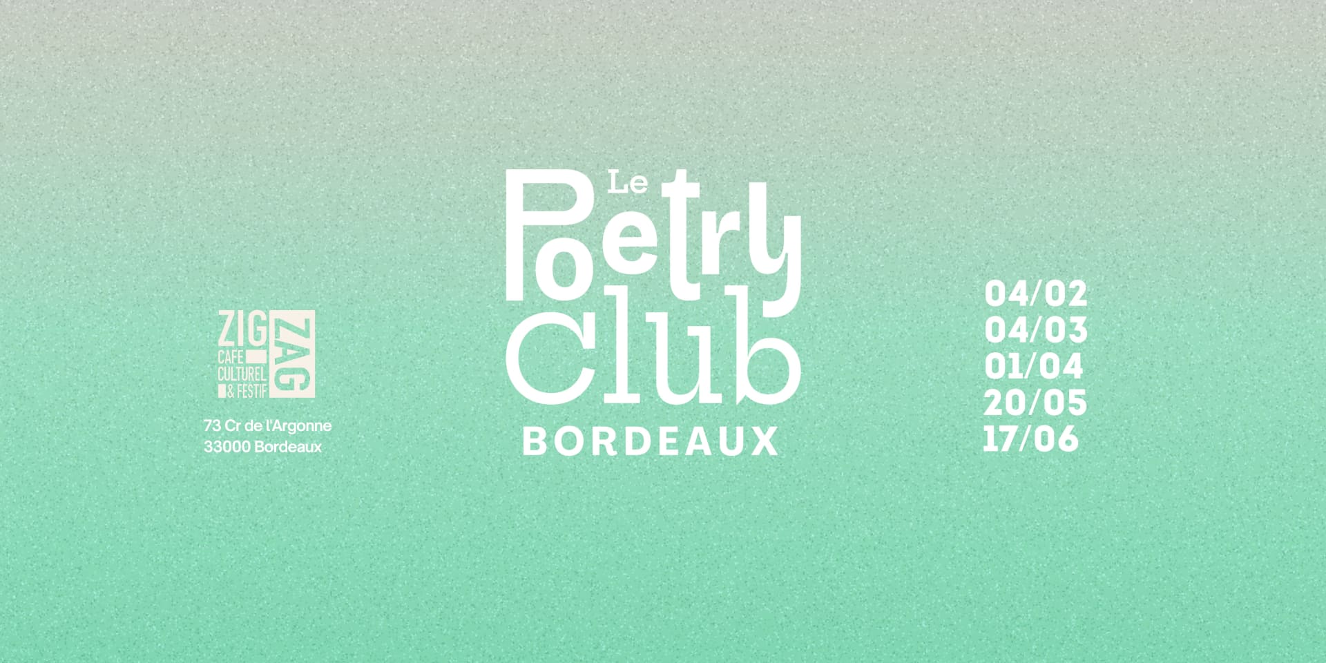 Le Poetry Club Bordeaux - 04/02