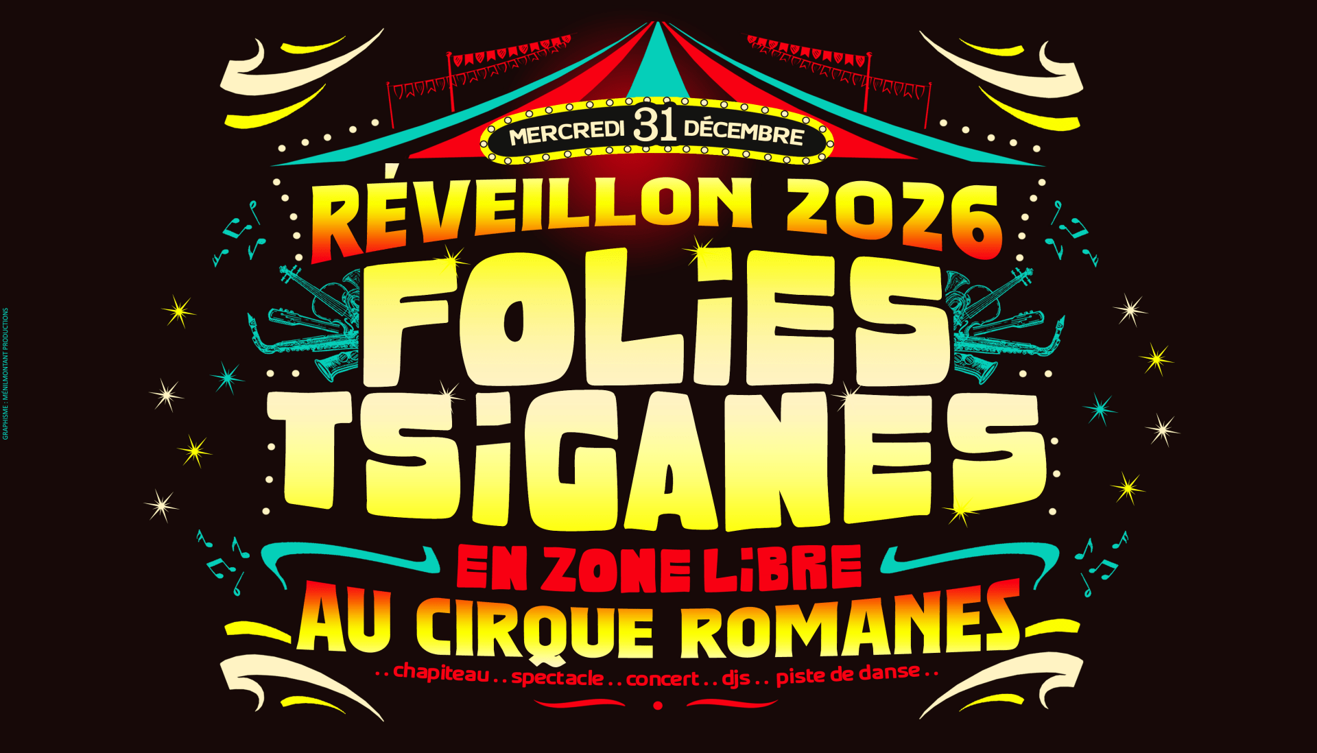 Nouvel An Tsigane 2026 - Réveillon Au Cirque Romanès