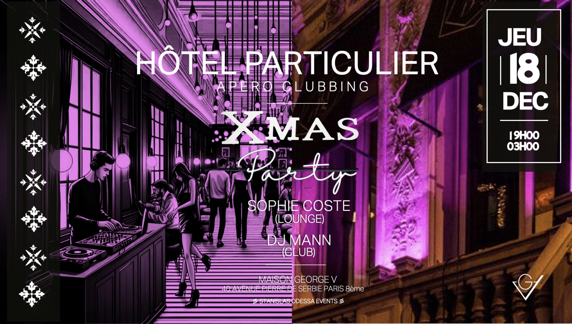 Hôtel Particulier Du 8ème - Xmas Party - Apero Clubbing