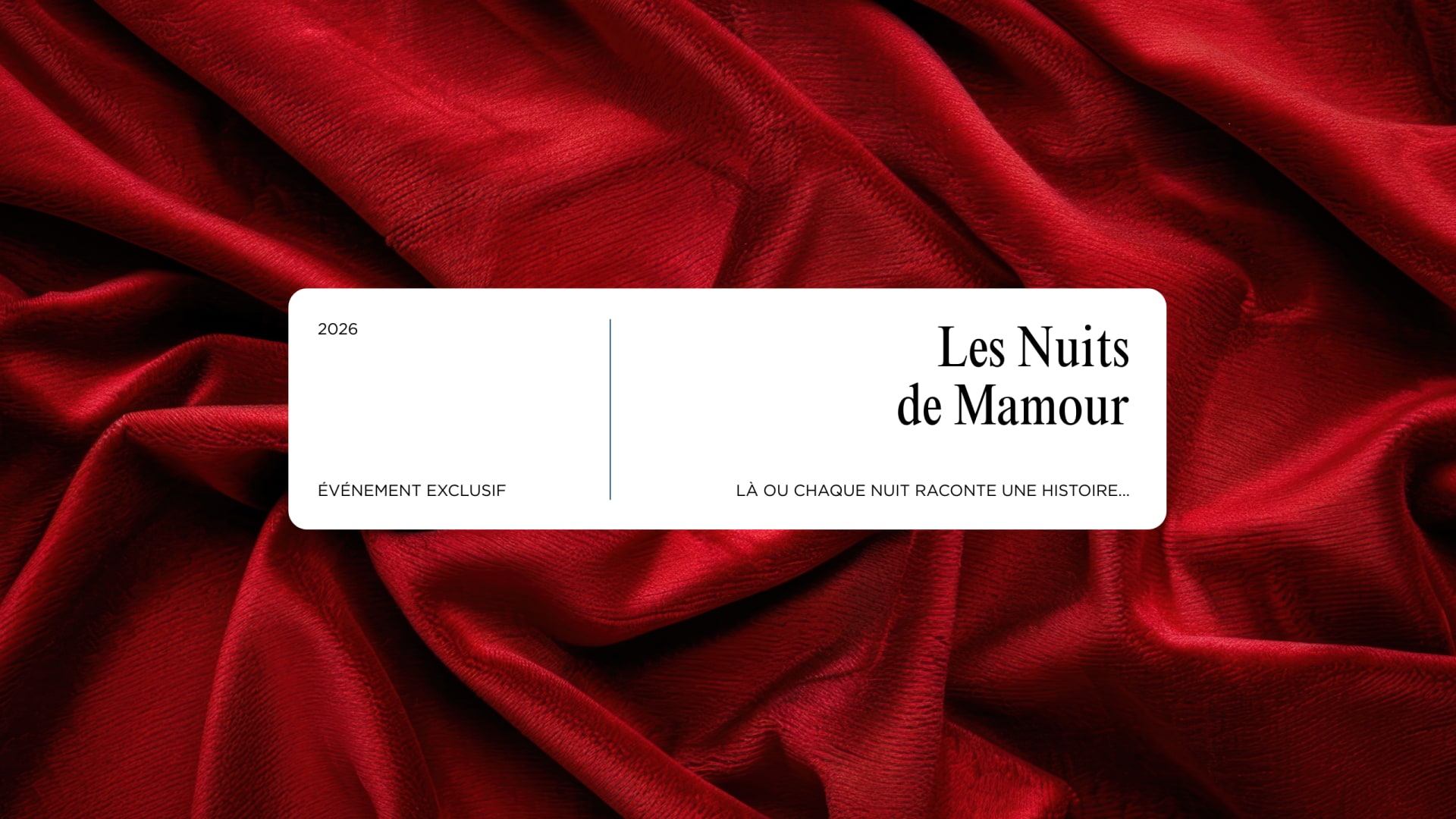 LES NUITS DE MAMOUR