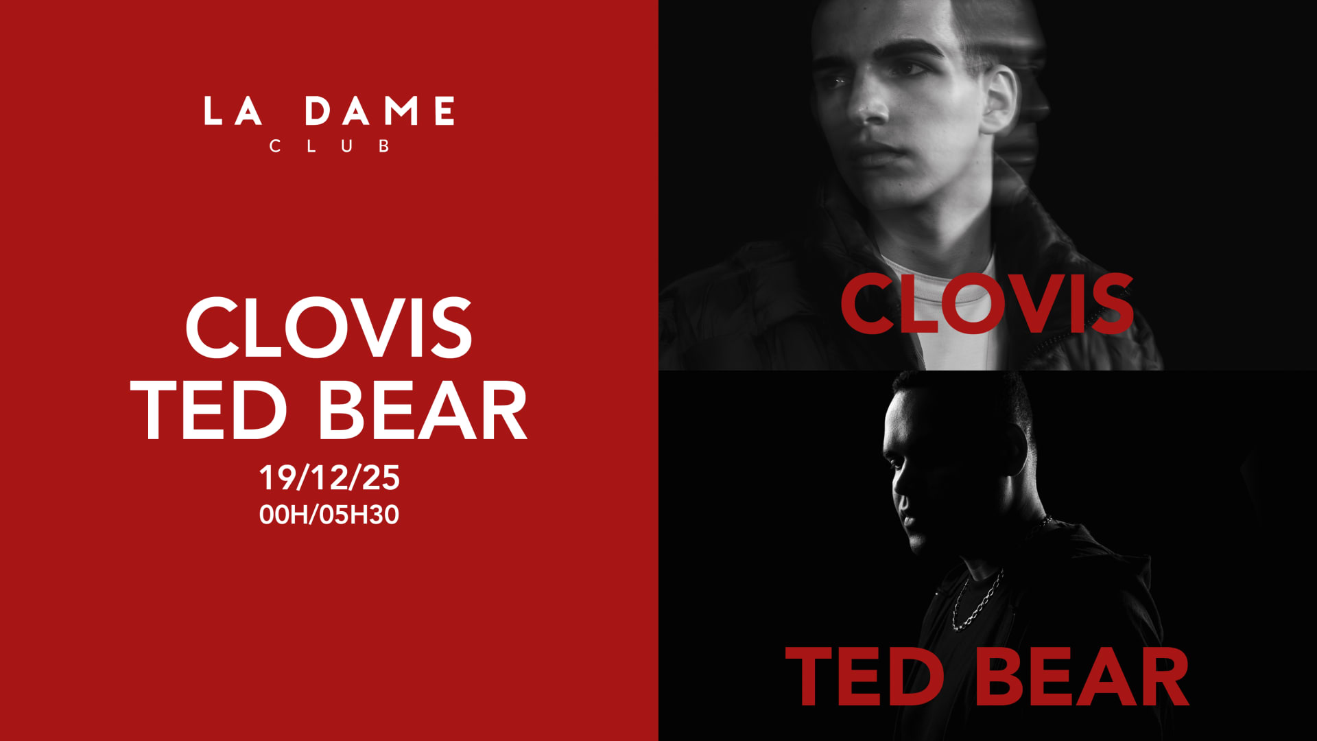 La Dame // Ven 19 Décembre // Clovis - Ted Bear