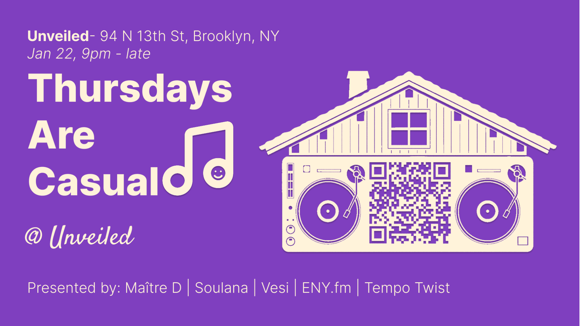 Thursdas Are Casual @ Unveiled