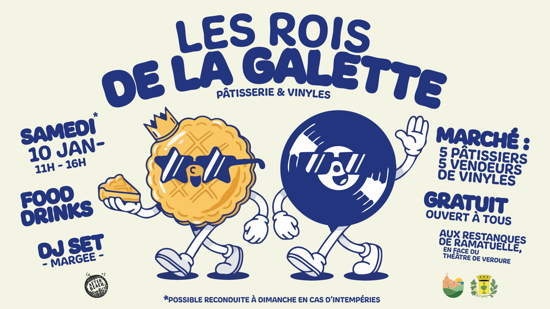 Les Rois De La Galette : Marché Vinyles & Pâtisserie + Music