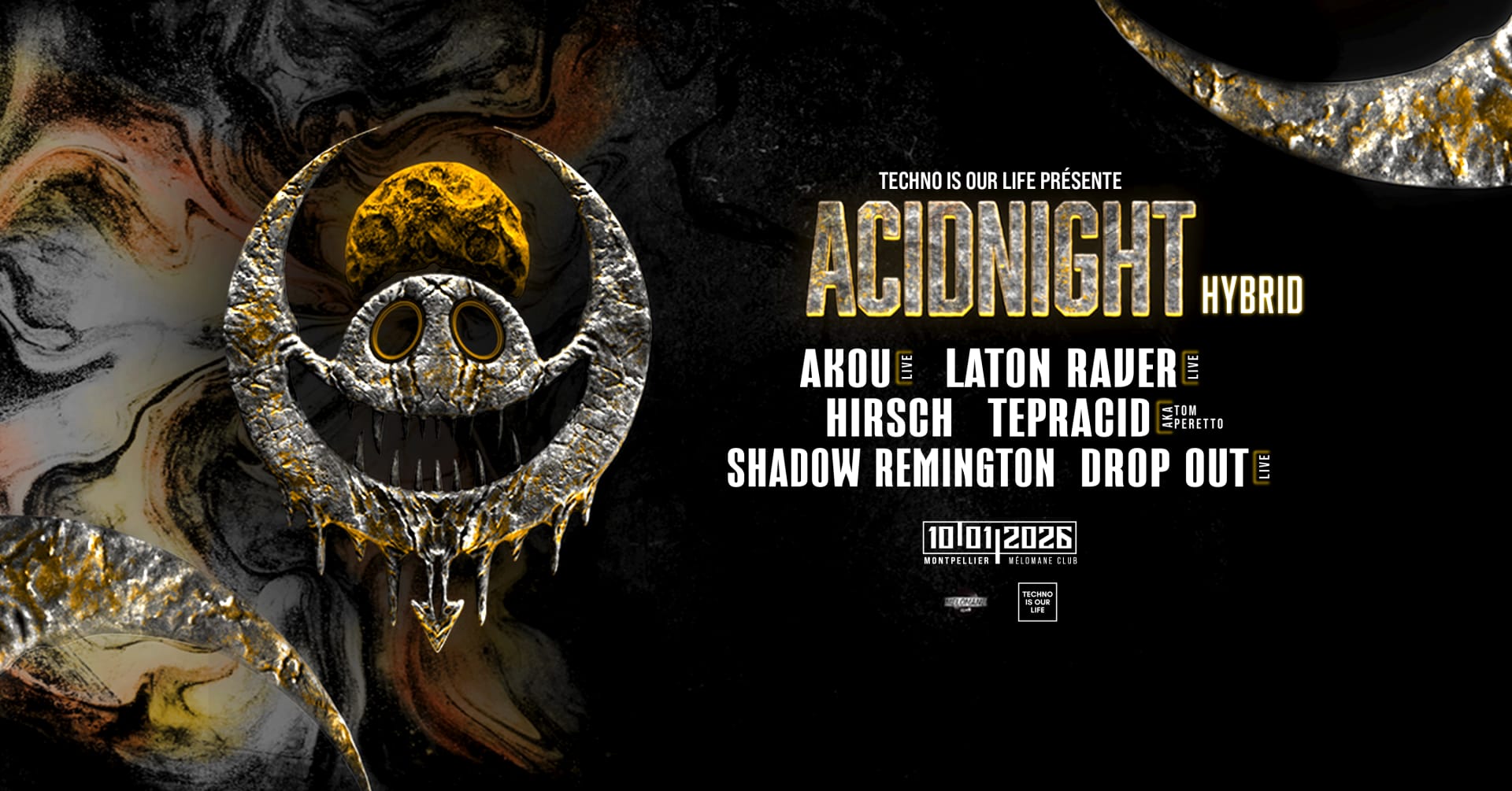 Techno Is Our Life Presente Acidnight Hybrid Edition