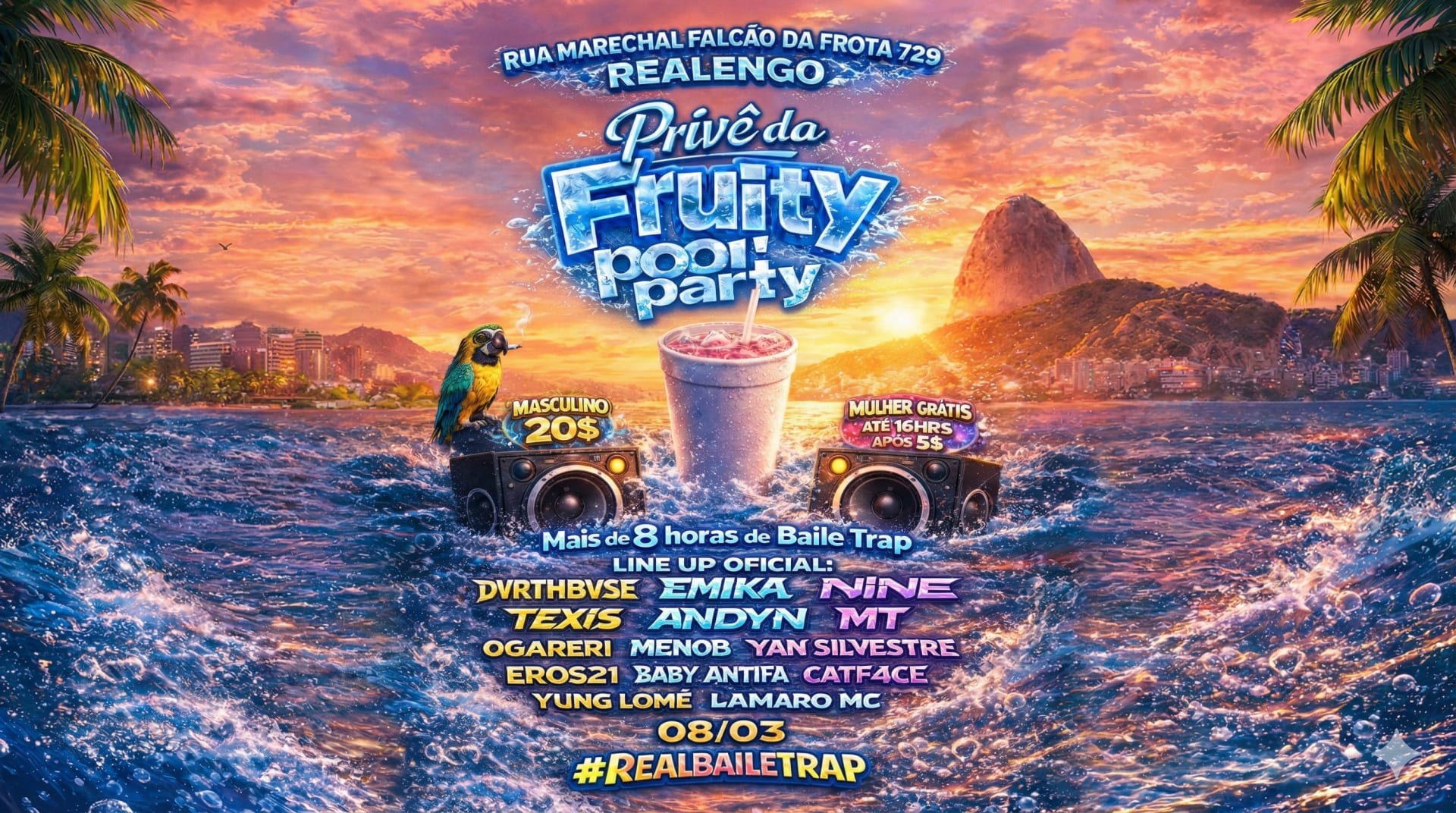 Privê Da Fruity (Edição Pool Party) #Bailetrap