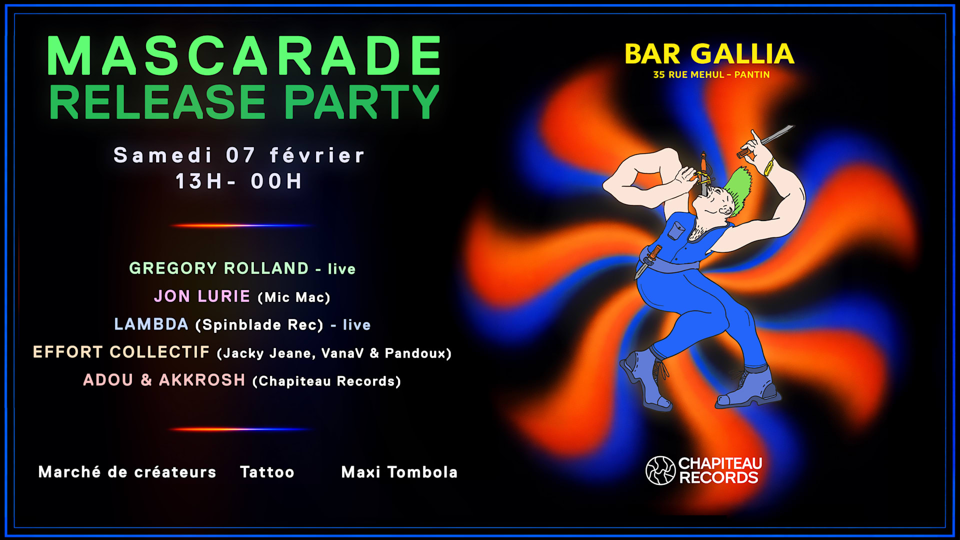 "Mascarade" Release Party By Chapiteau Records