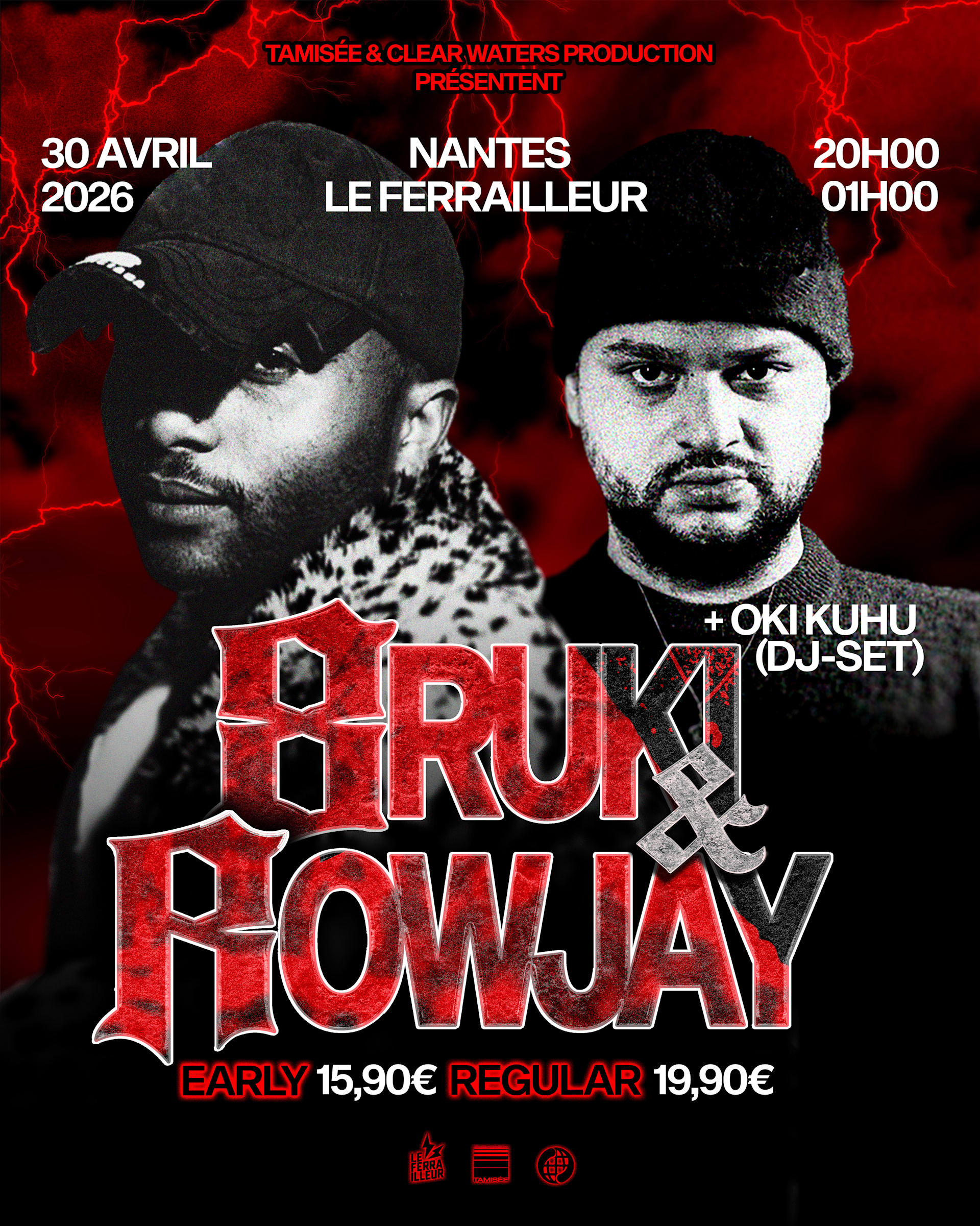 8ruki & Rowjay + Oki Kuhu - Nantes (Tamisée)