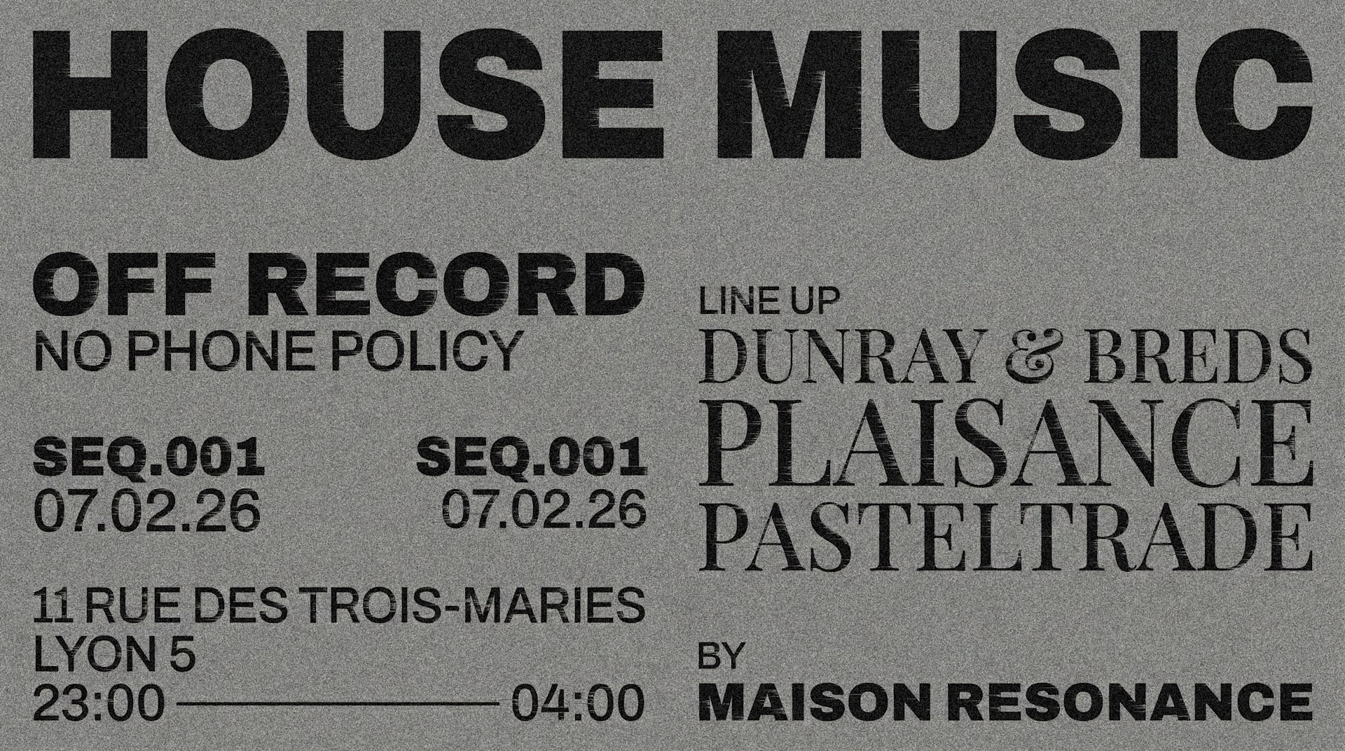 Maison Résonance : Off-Record [Seq.001]