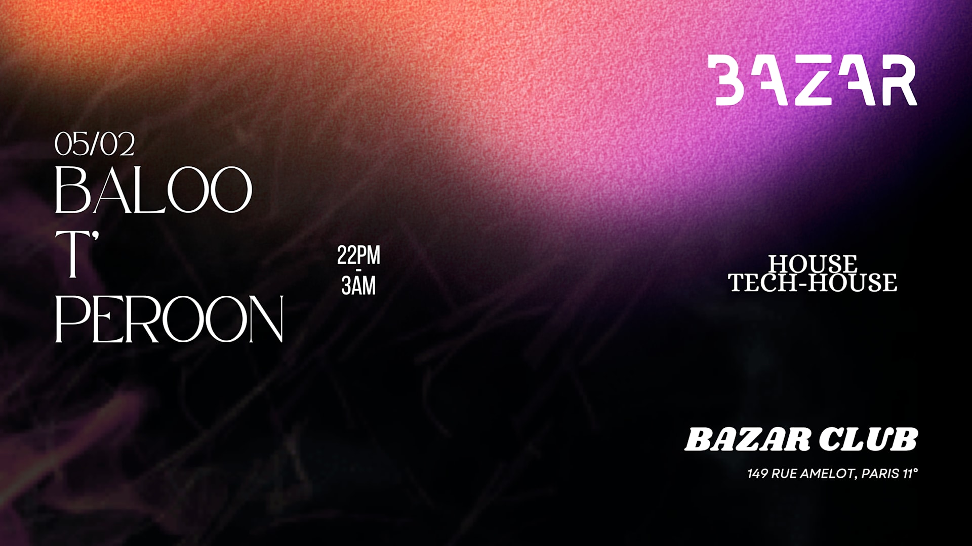 Baloo-T’-Peroon X Bazar