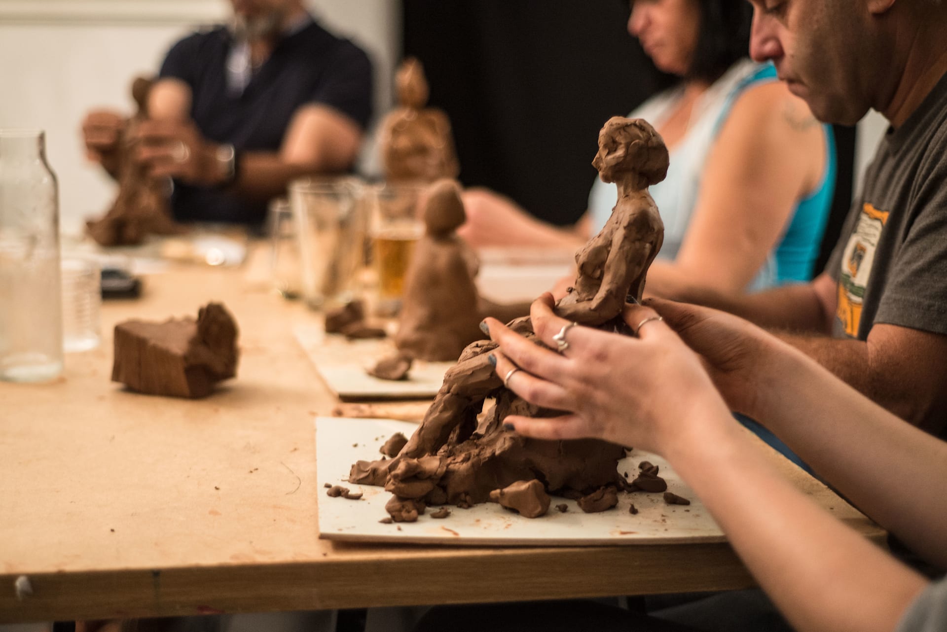 Lisbon Night: Clay Sculpture Experiance