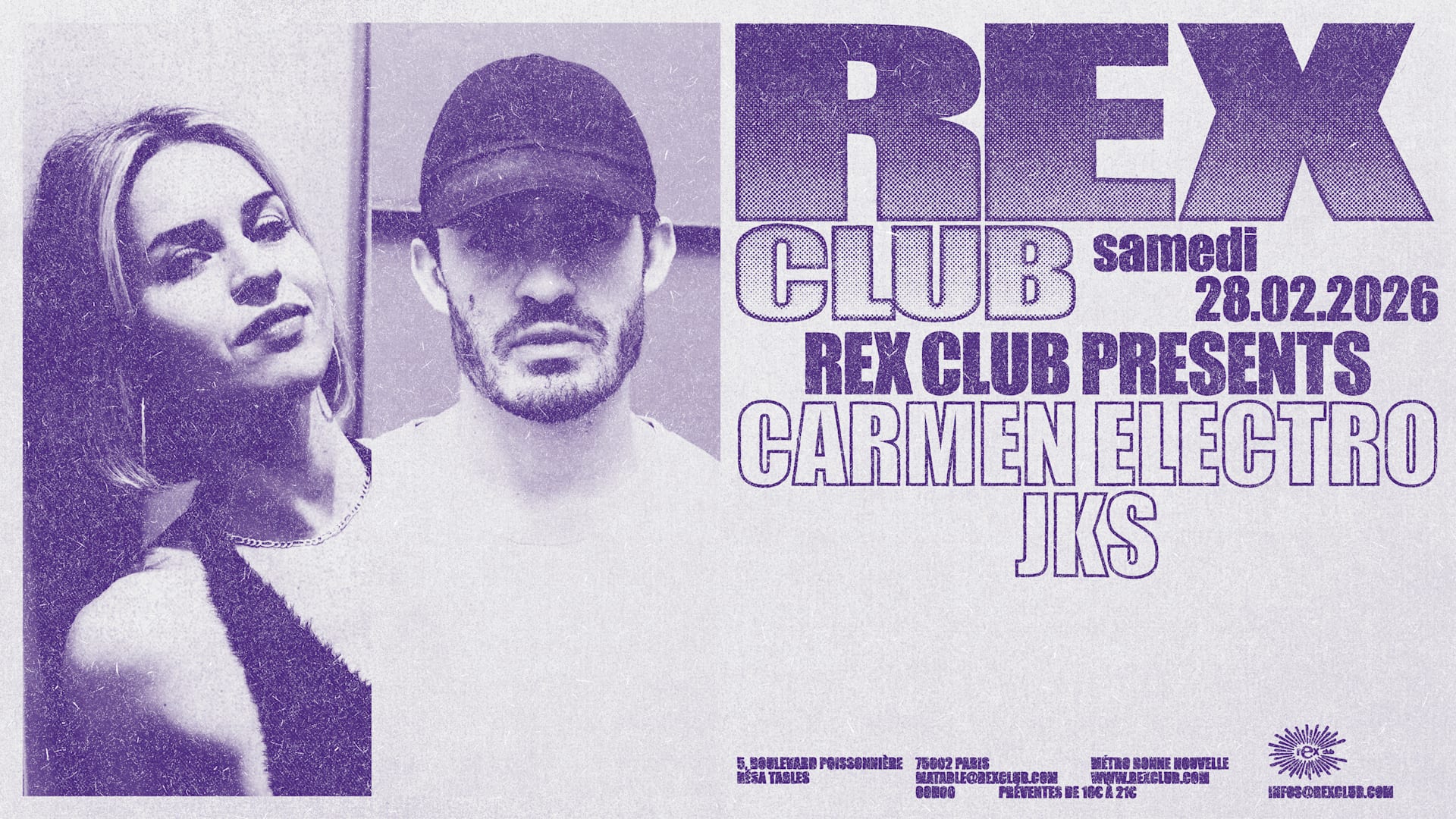 Rex Club Presents: Carmen Electro, Jks