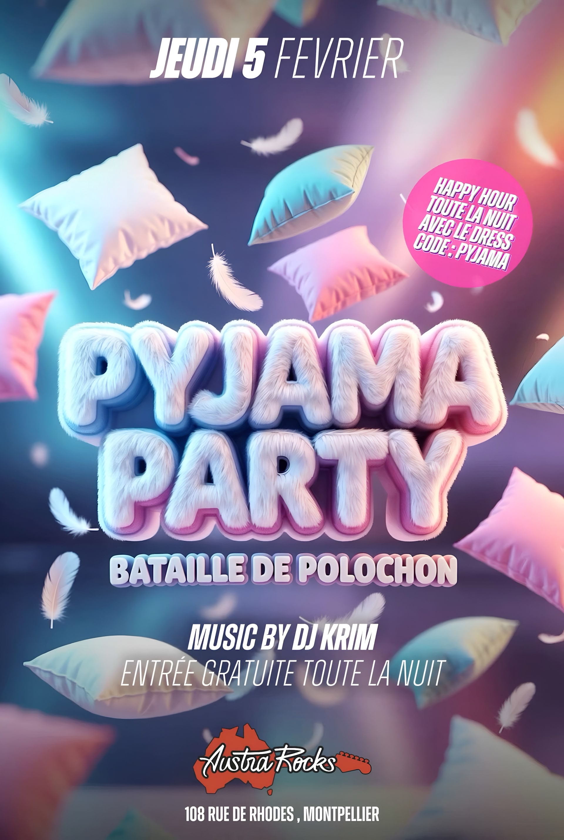 Pyjama Party - 05.02.26 - Austra Rocks Montpellier