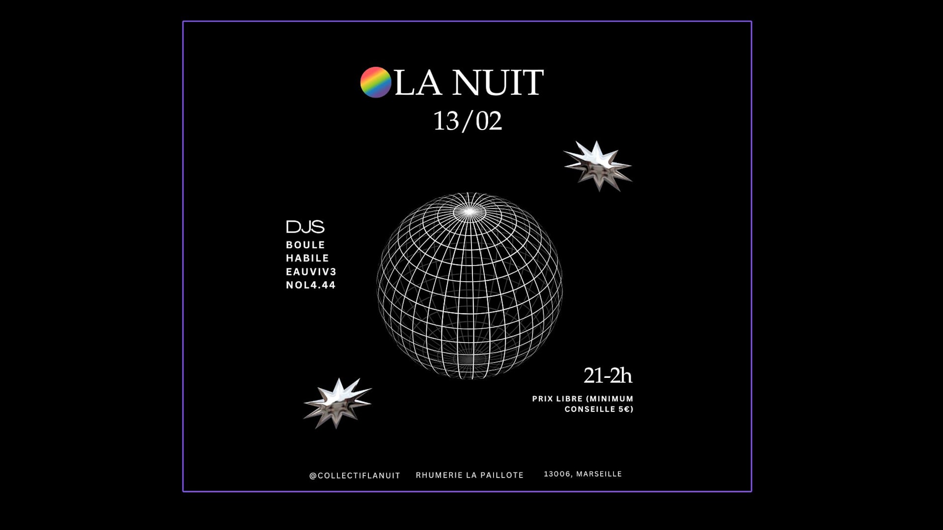 La Nuit #2 - Dj Sets By Nol4.44 // Eau Vive // Boule_Habile