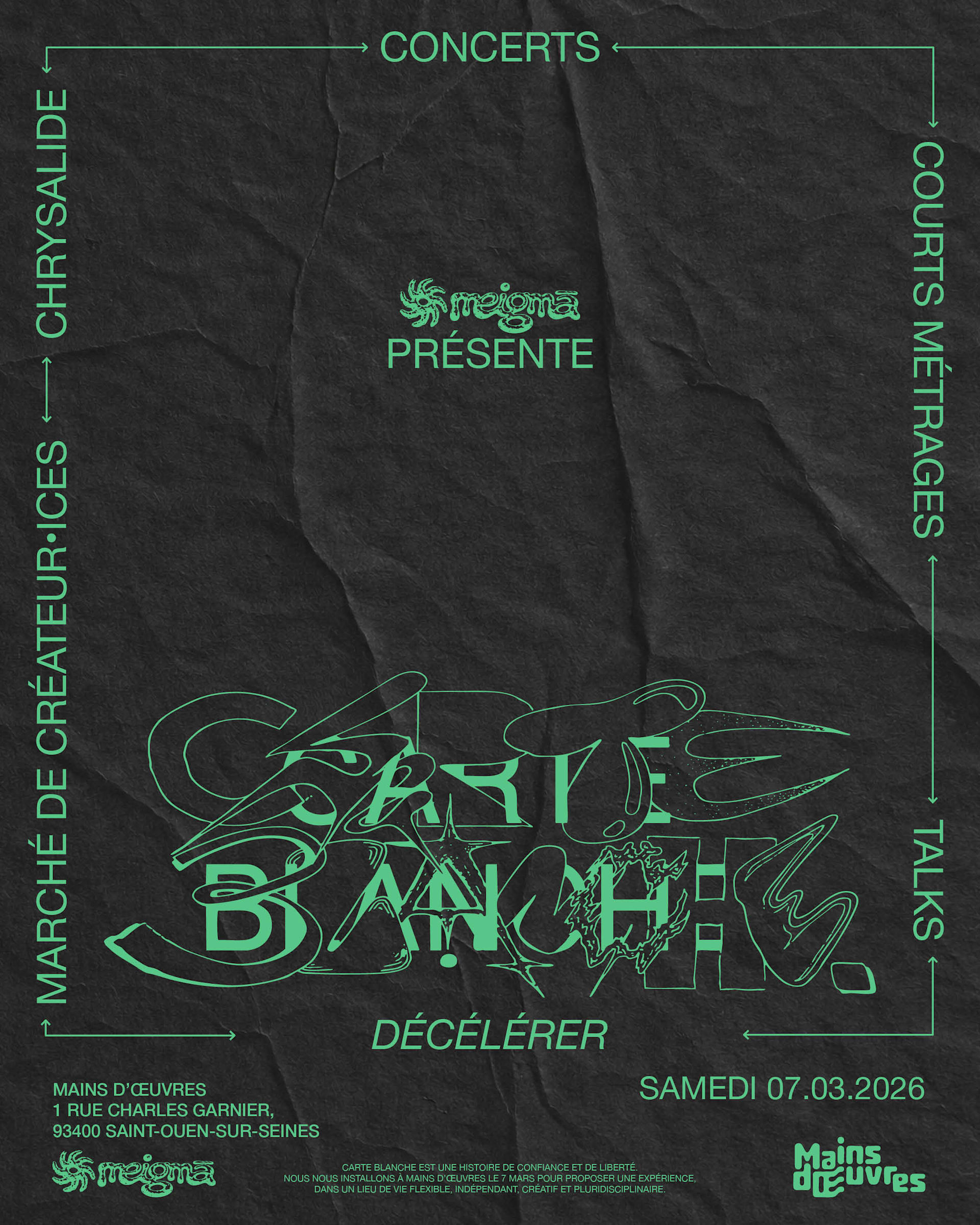 Carte Blanche Décélérer