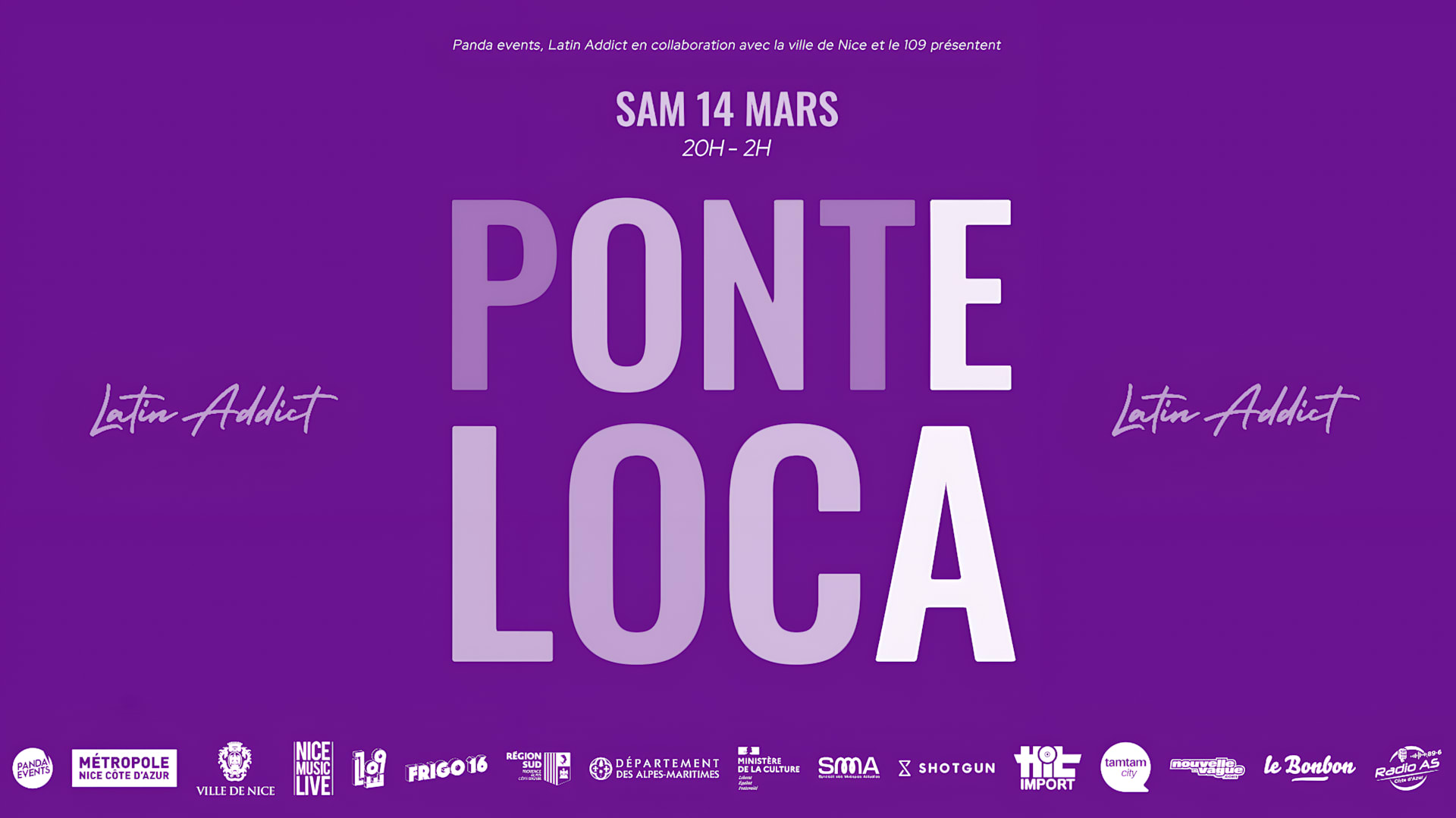 Sam 14 Mars / Ponte Loca / Frigo 16 Nice