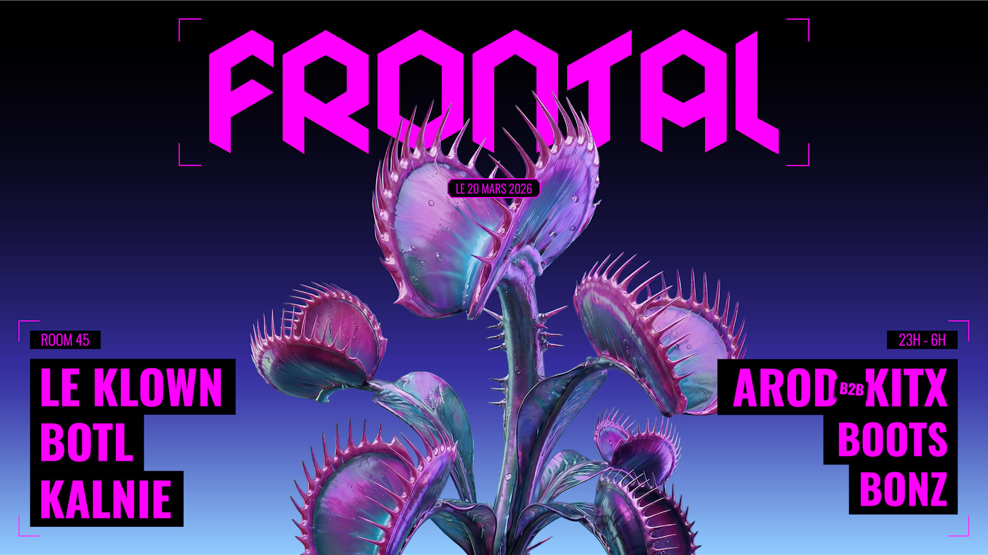 Frontal : Le Klown, Botl, Kalnie, Arod, Kitx, Boots, Bonz