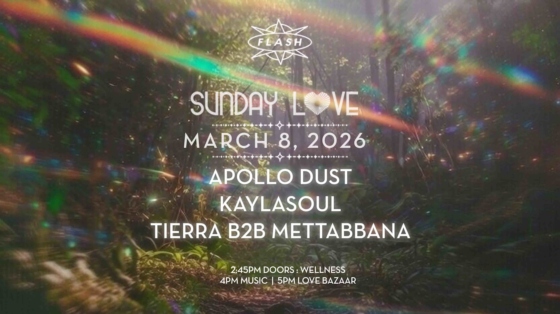 Sunday Love: Apollo Dust - Kaylasoul - Tierra B2b Mettabbana