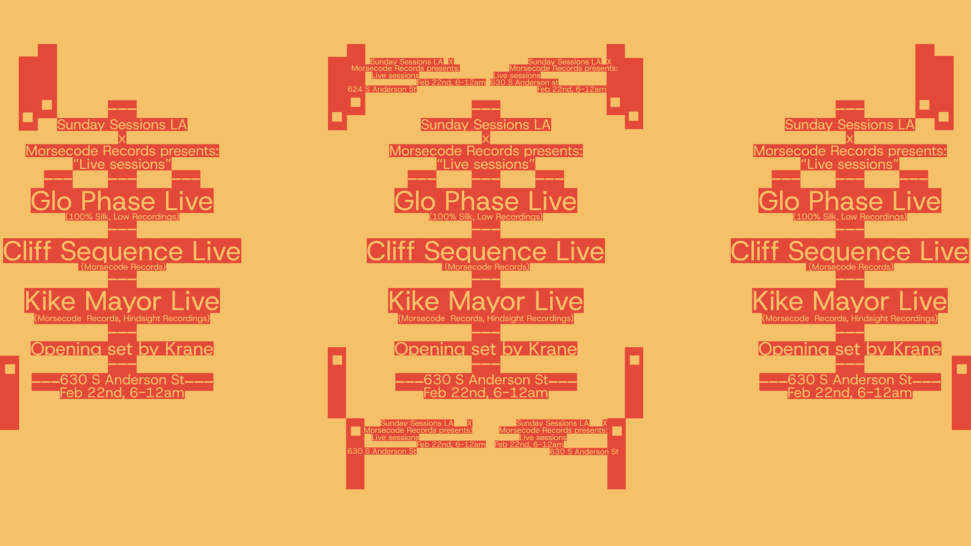 Sunday Sessions La X Morsecode (Analog Live - Hardware Only)