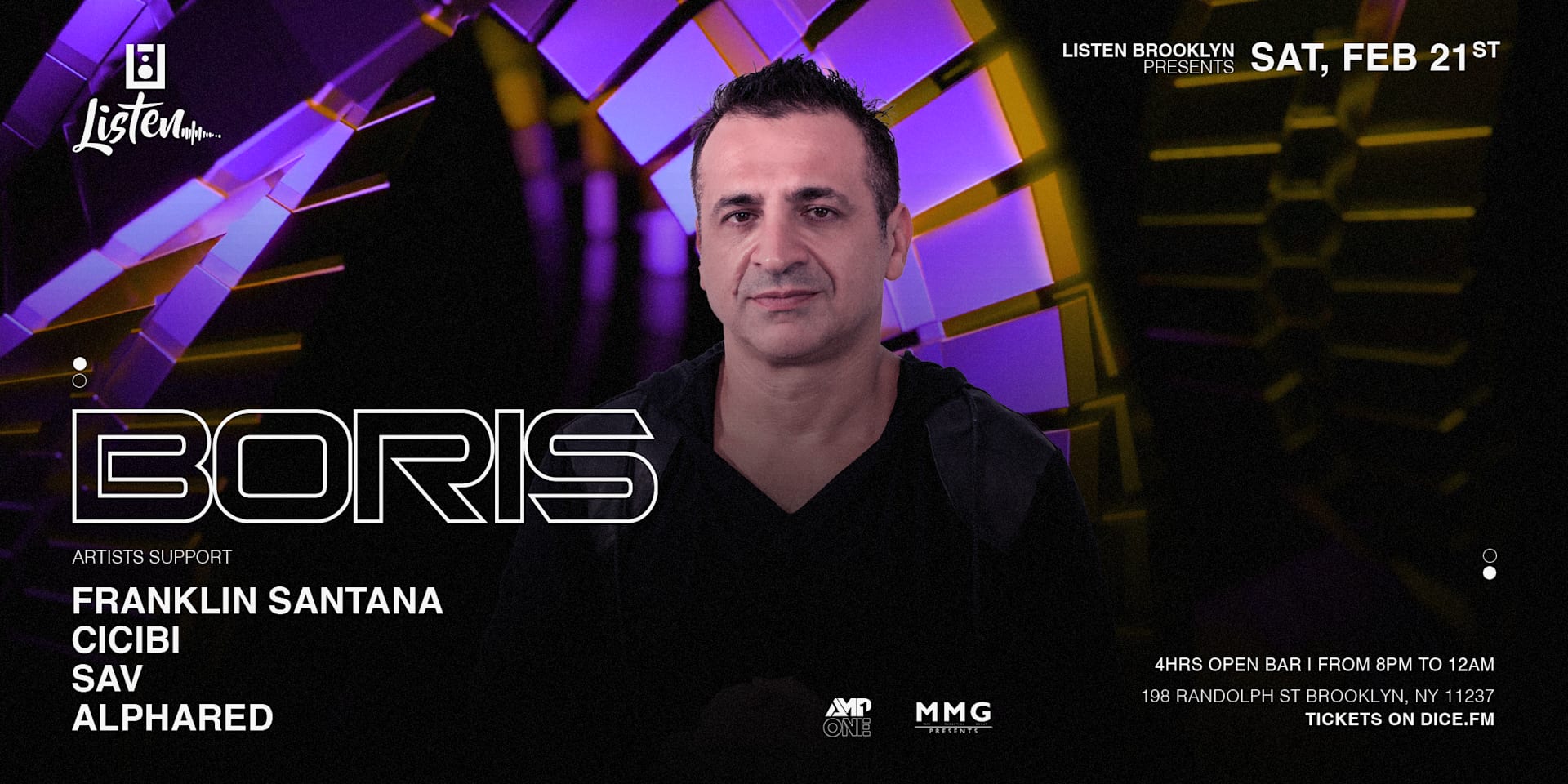 Boris The Factory X Listen Saturday Night Party