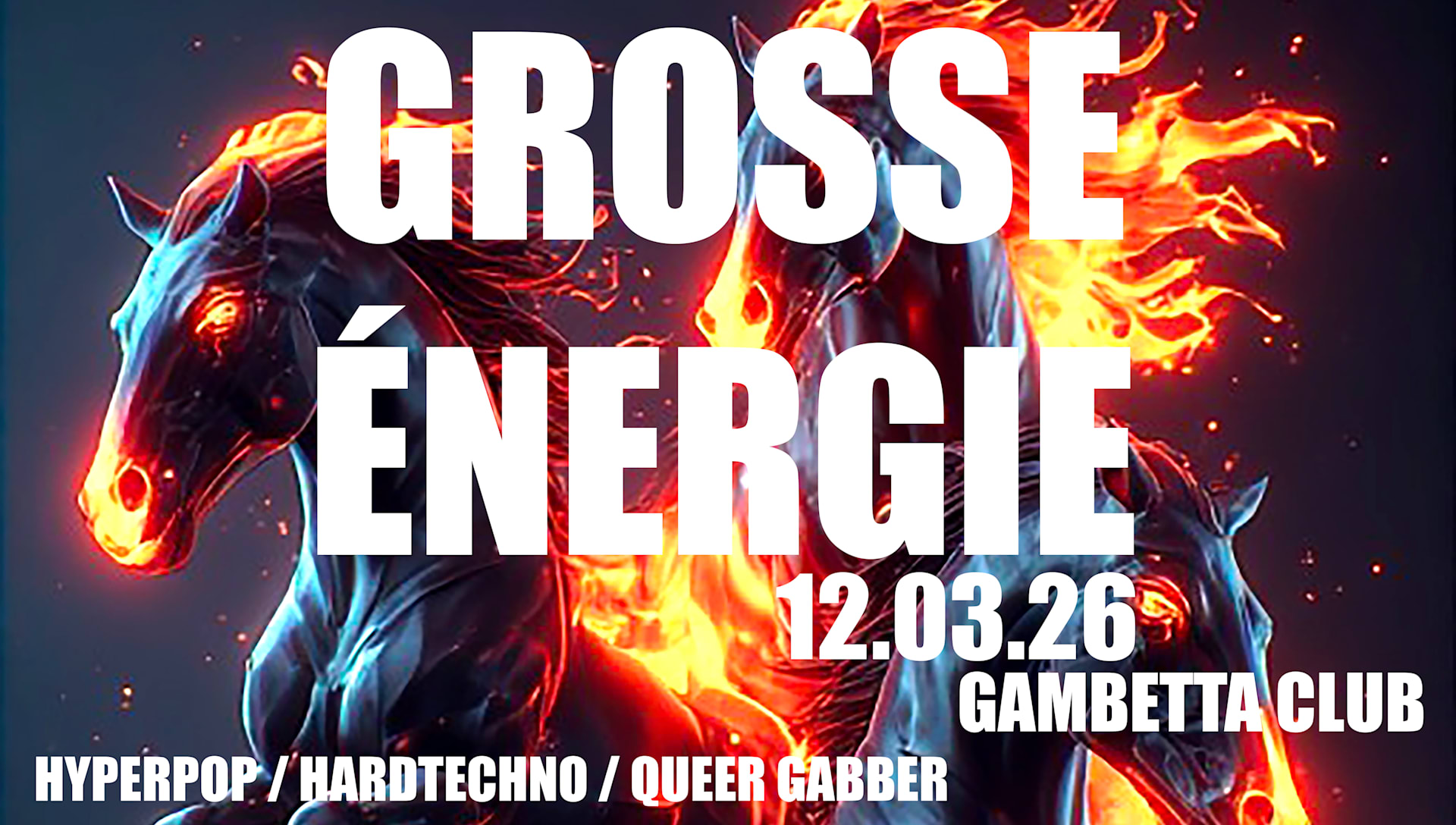 Grosse Énergie #01 — Hyper Queer Gabber / Hardtechno Party