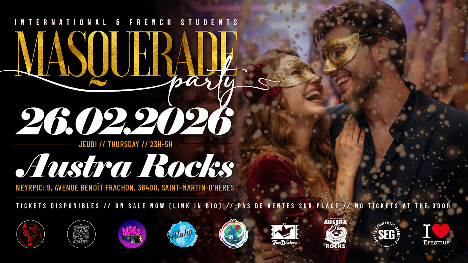 Masquerade Party (Bal Masqué) @ Austra Rocks