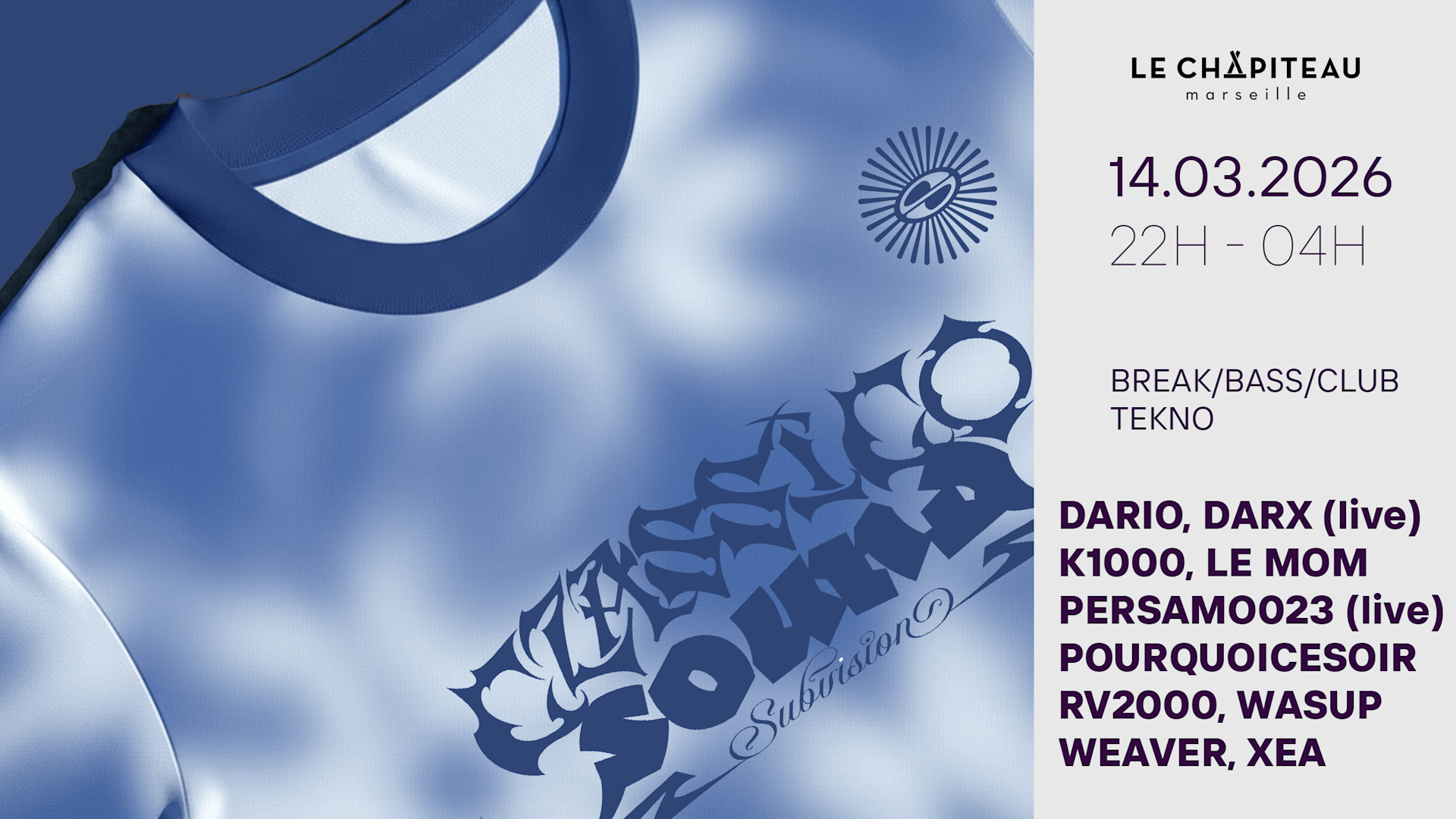 Subvision / Classico Sound: Bass, Break, Mental Tekno