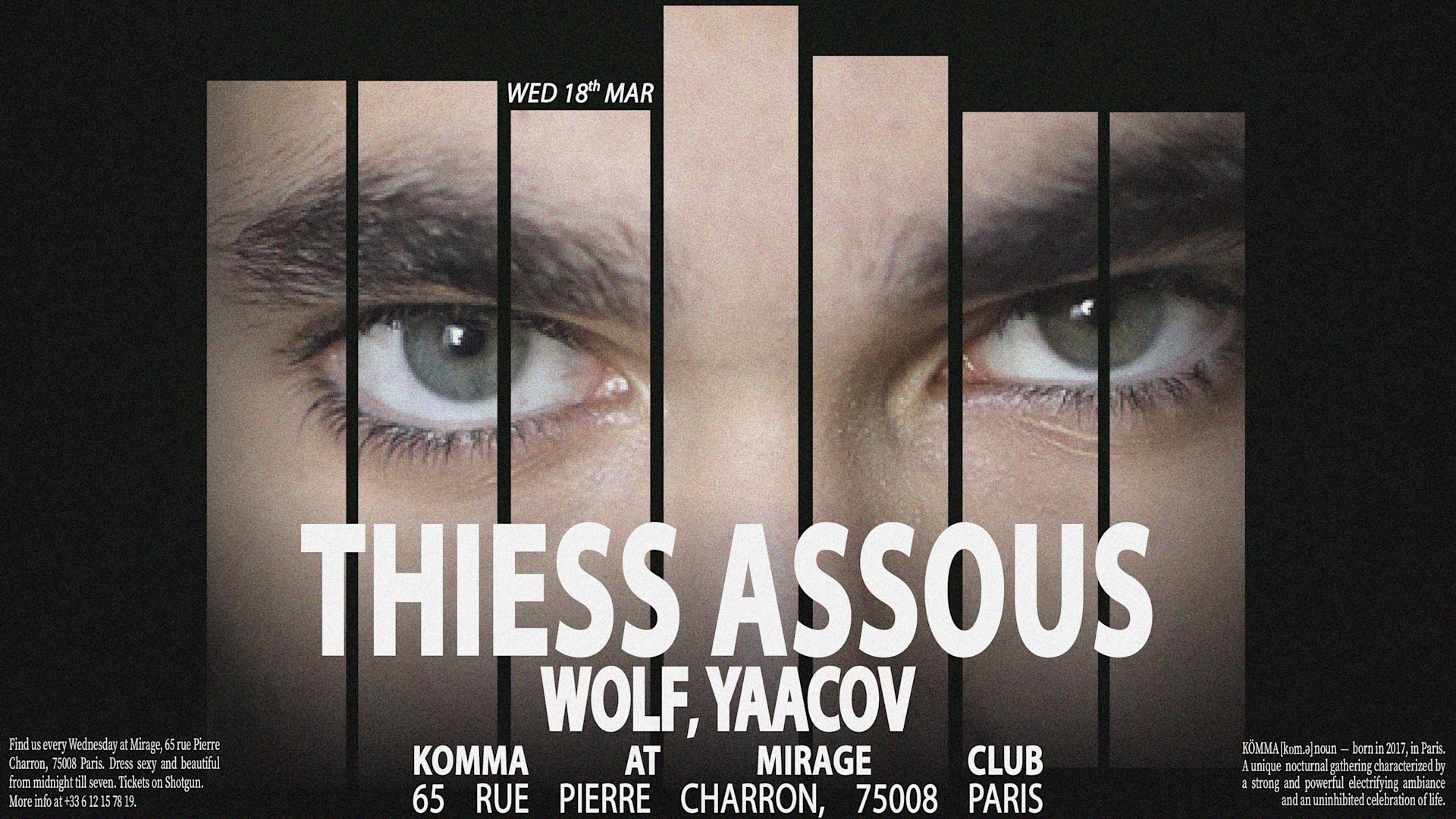 Kömma - Mirage: Thiess Assous, Wolf, Yaacov