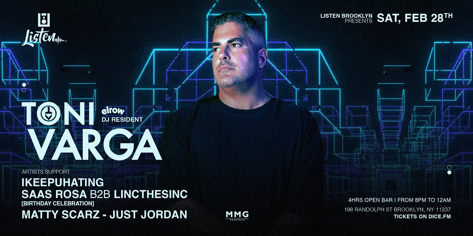 Tony Varga Elrow  The Factory X Listen Saturday Night Party