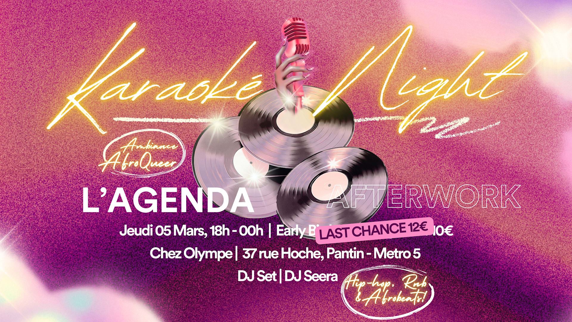 L'agenda Afterwork - Karaoke Night